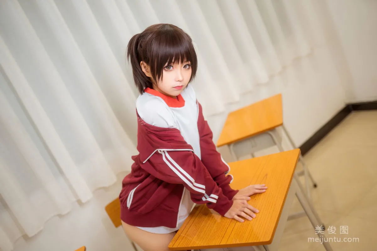 [美女Coser] 蠢沫沫 《红体操服》 写真集2