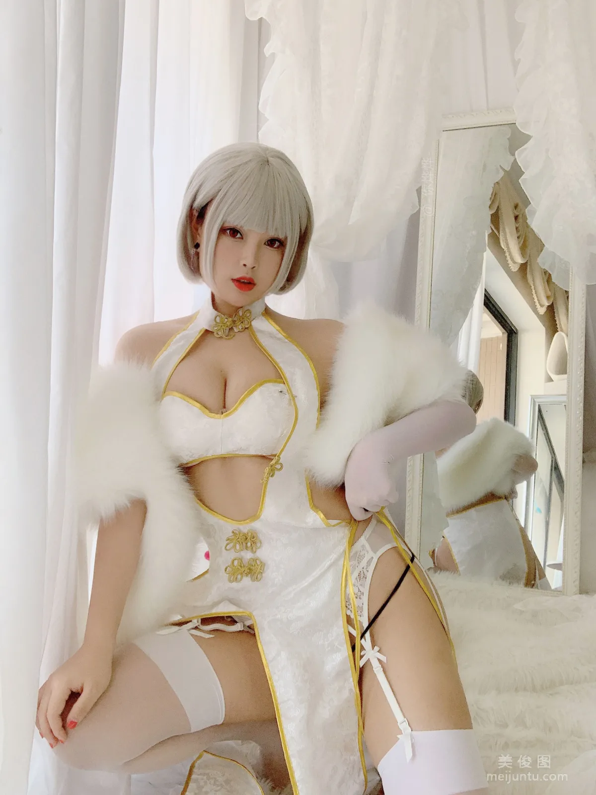 [美女Coser] -白烨- 《白旗袍》 写真集17