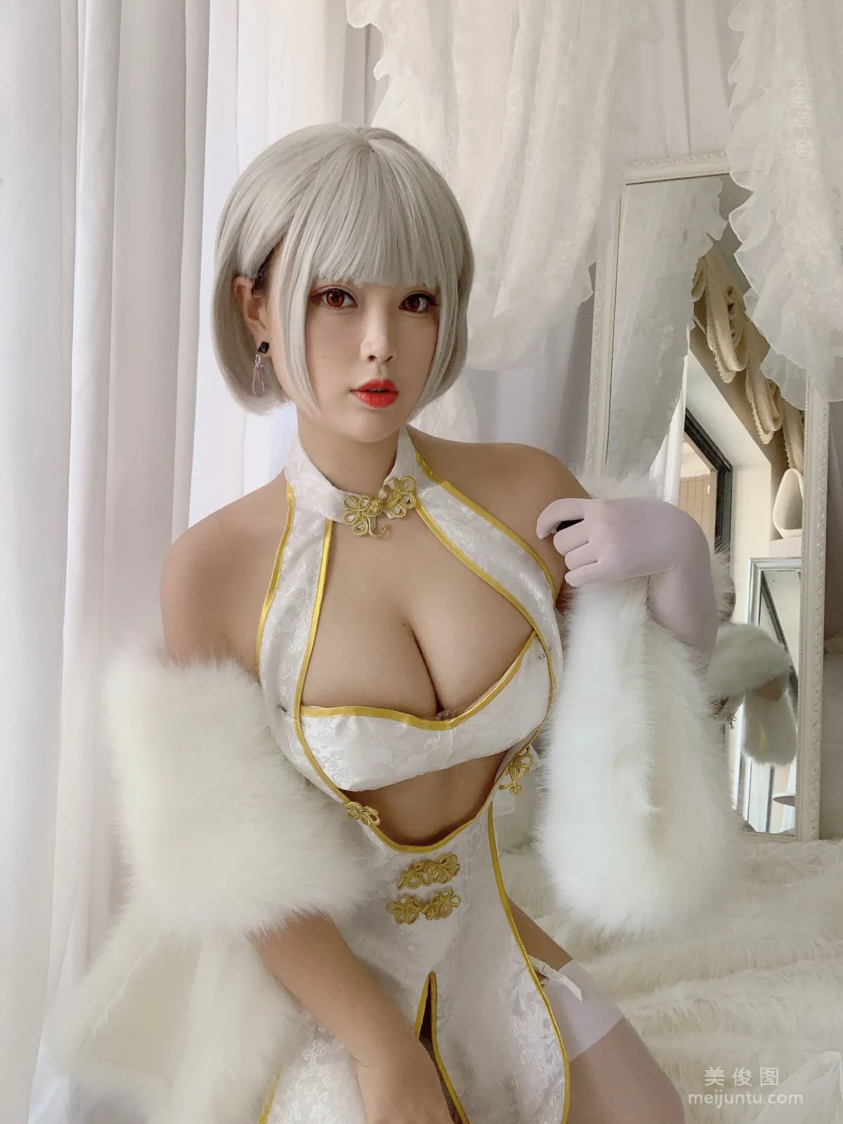 [美女Coser] -白烨- 《白旗袍》 写真集12