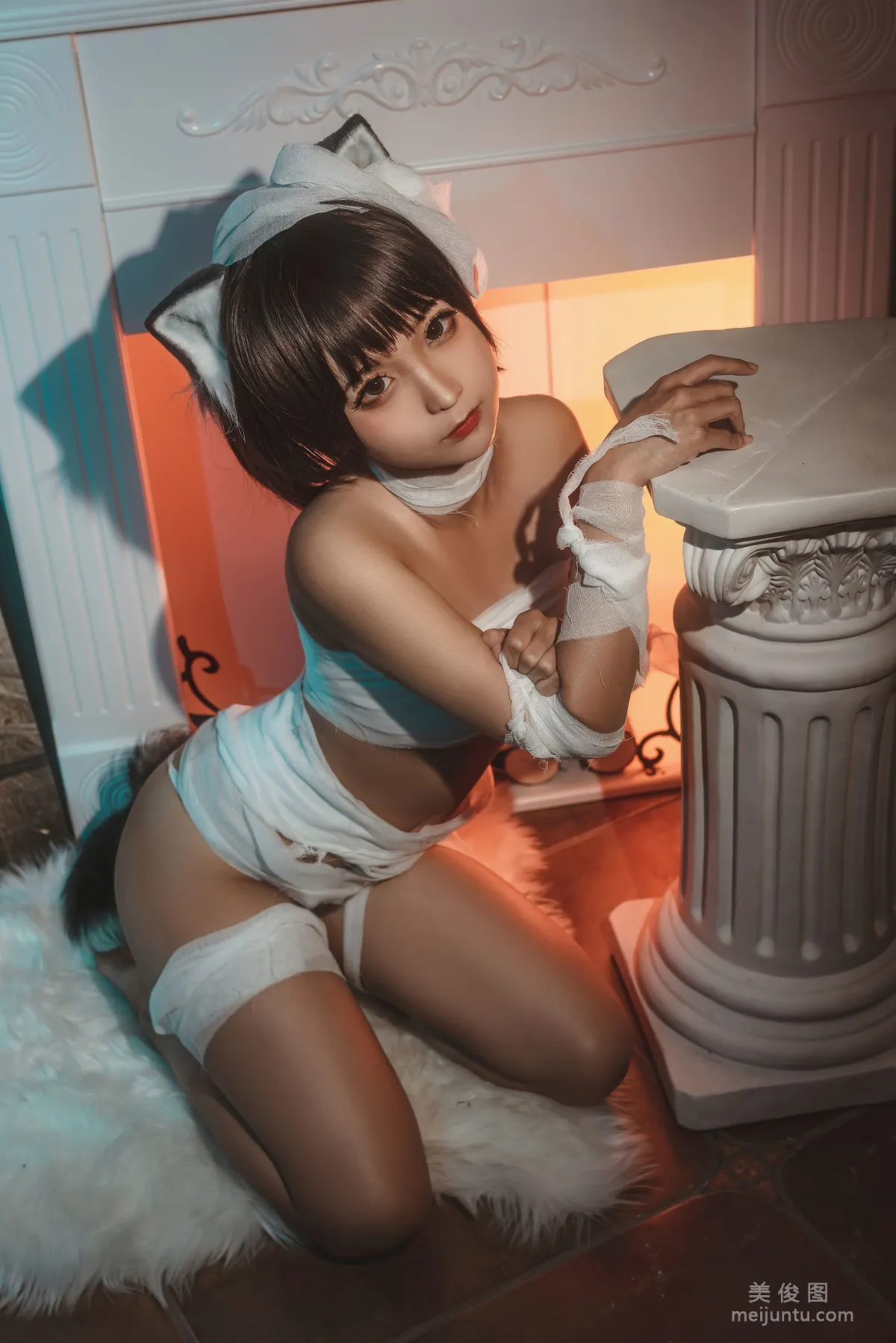 [美女Coser] 蠢沫沫 《绷带猫》 写真集22