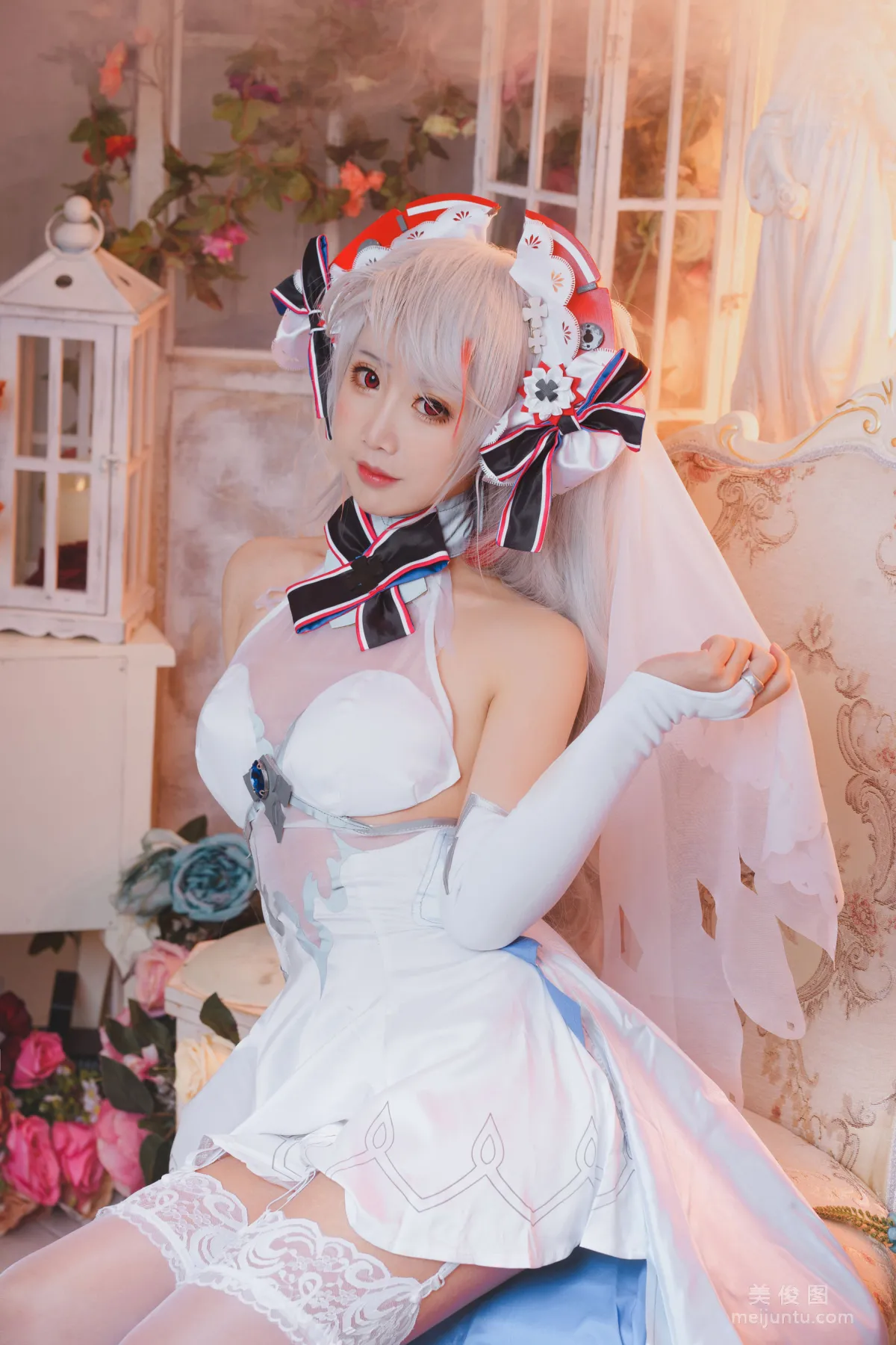 [美女Coser] 面饼仙儿 《欧根花嫁》 写真集17