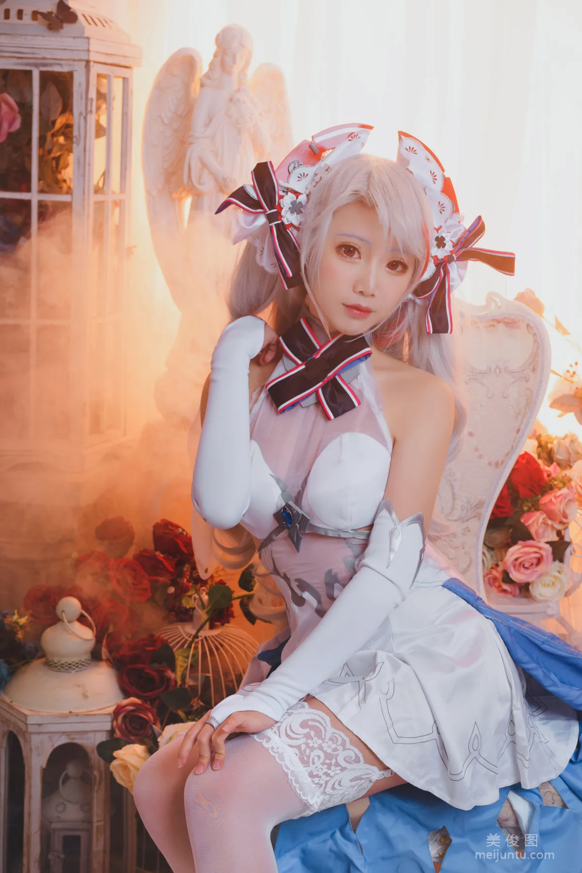 [美女Coser] 面饼仙儿 《欧根花嫁》 写真集13