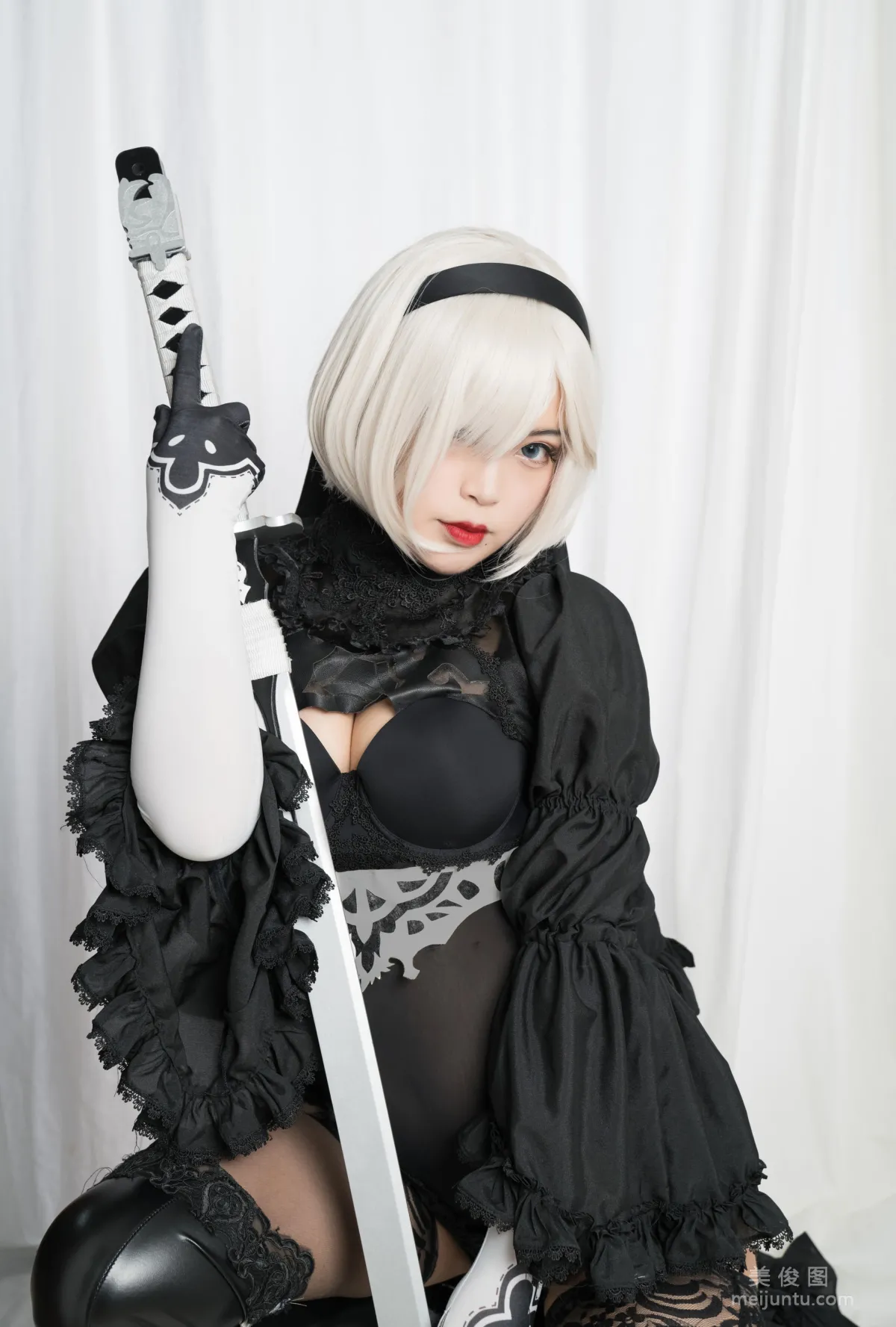 [美女Coser] -白烨- 《2b全套》 写真集100