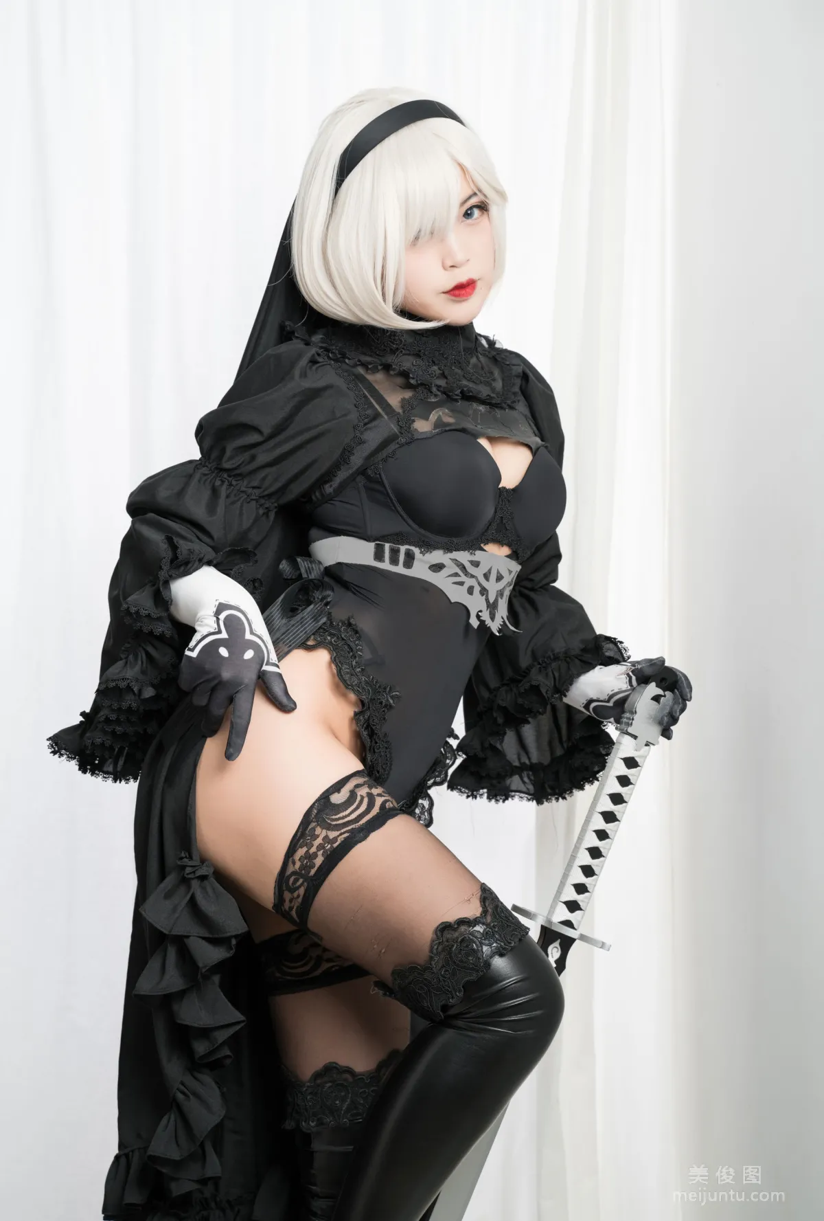 [美女Coser] -白烨- 《2b全套》 写真集80