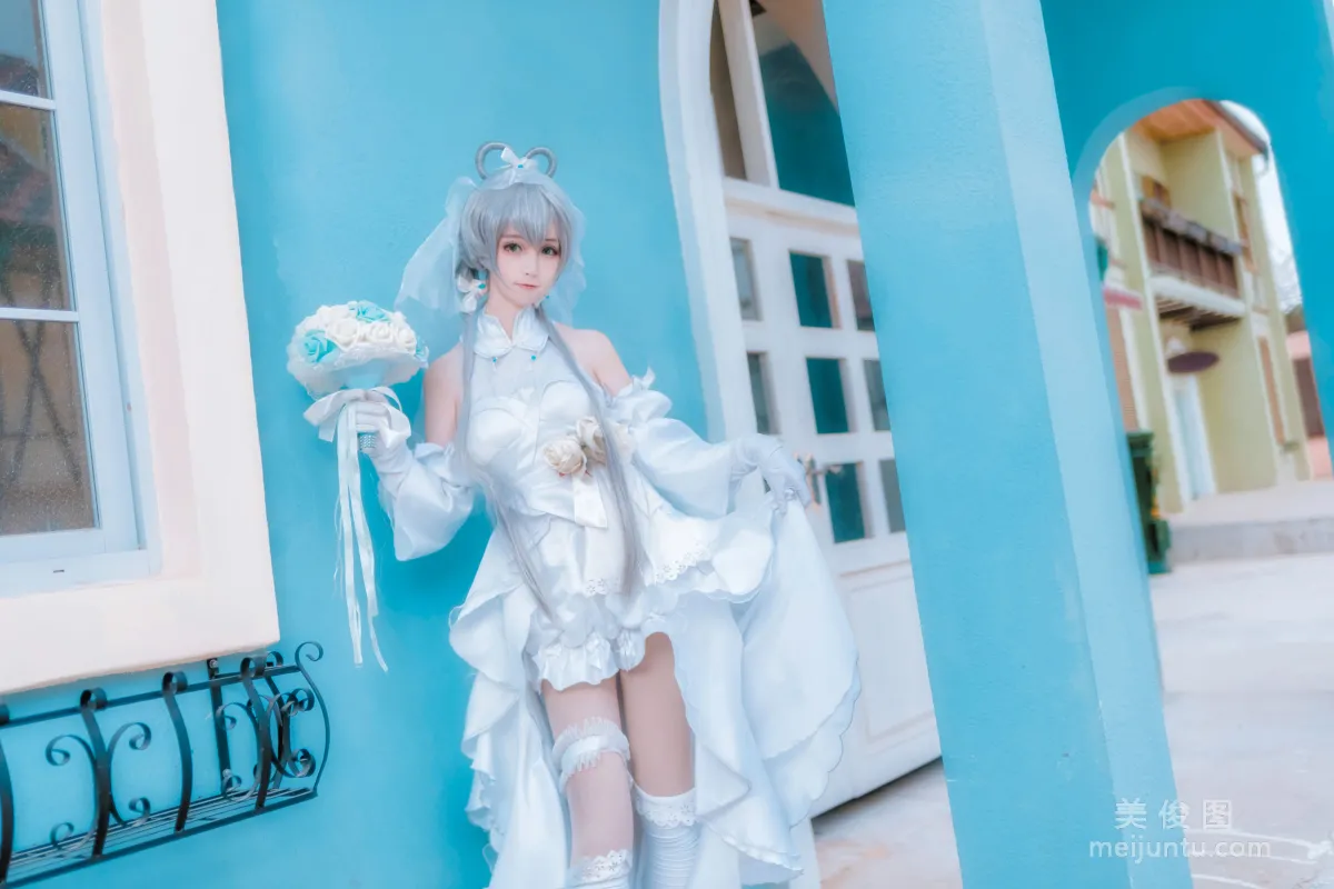 [美女Coser] yui金鱼 《洛天依婚纱》 写真集7