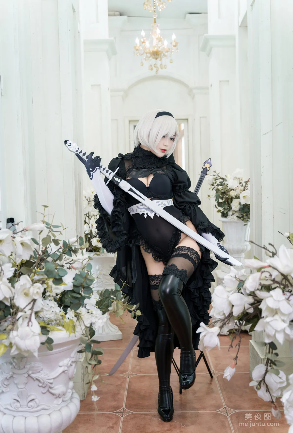 [美女Coser] -白烨- 《2b全套》 写真集10