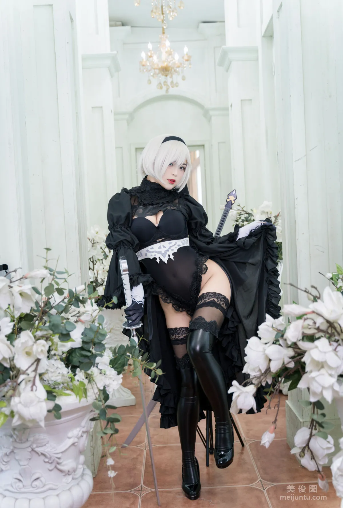 [美女Coser] -白烨- 《2b全套》 写真集9