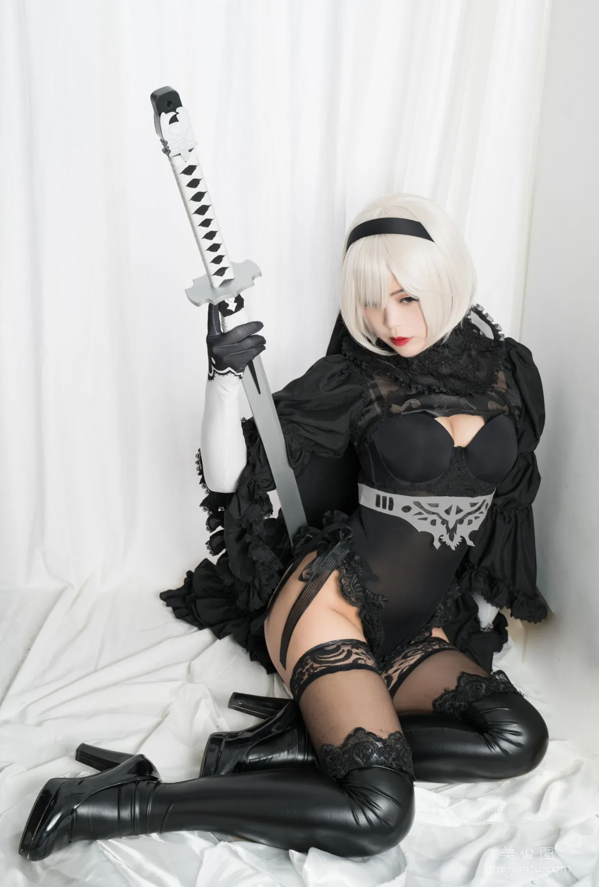 [美女Coser] -白烨- 《2b全套》 写真集96