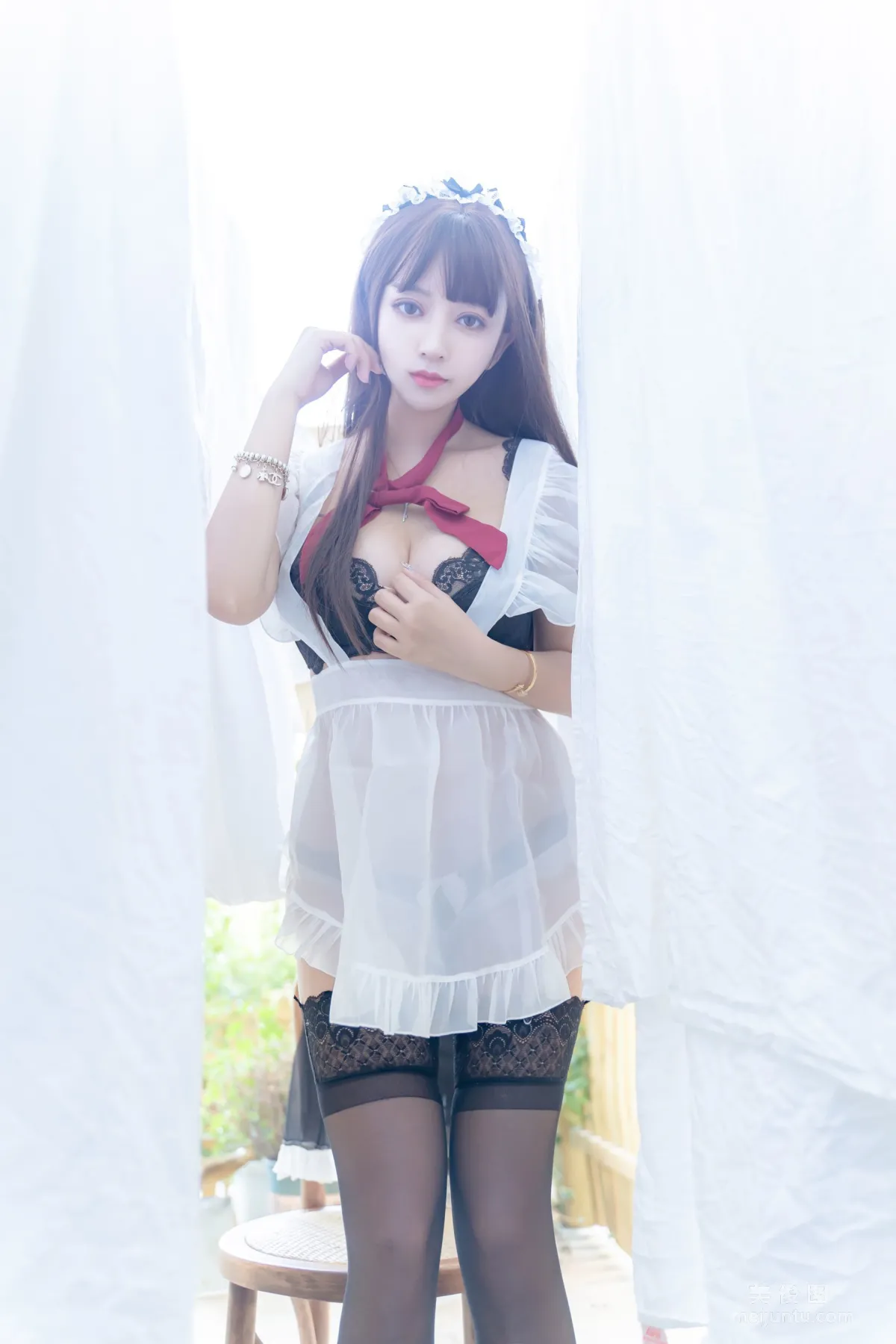 [美女Coser] 米线线sama 《透明女仆》 写真集30