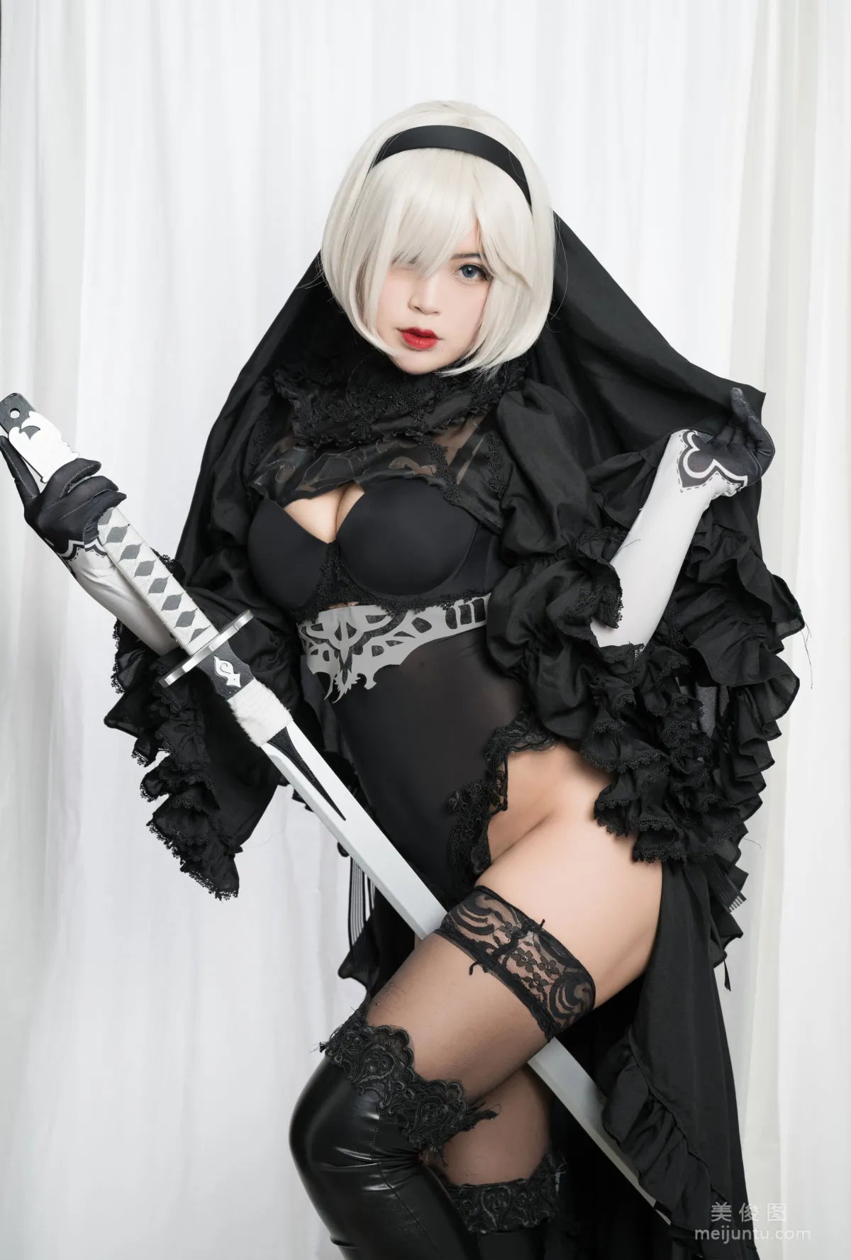 [美女Coser] -白烨- 《2b全套》 写真集78