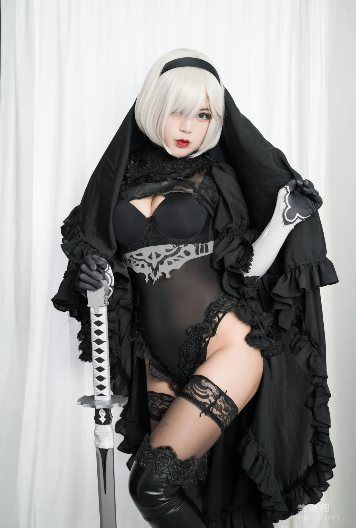 [美女Coser] -白烨- 《2b全套》 写真集76