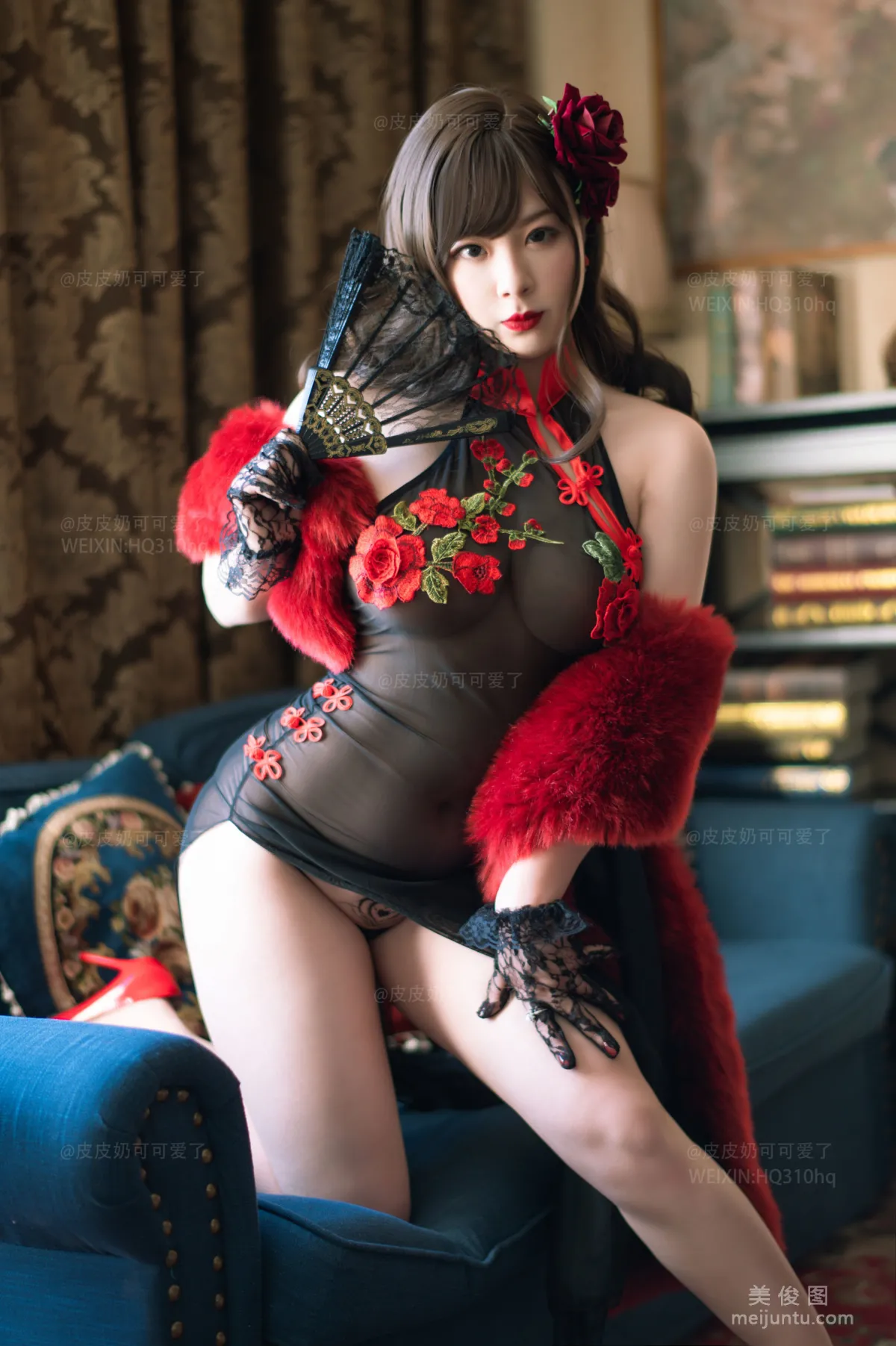 [美女Coser] 皮皮奶可可爱了啦 《玫瑰》 写真集35