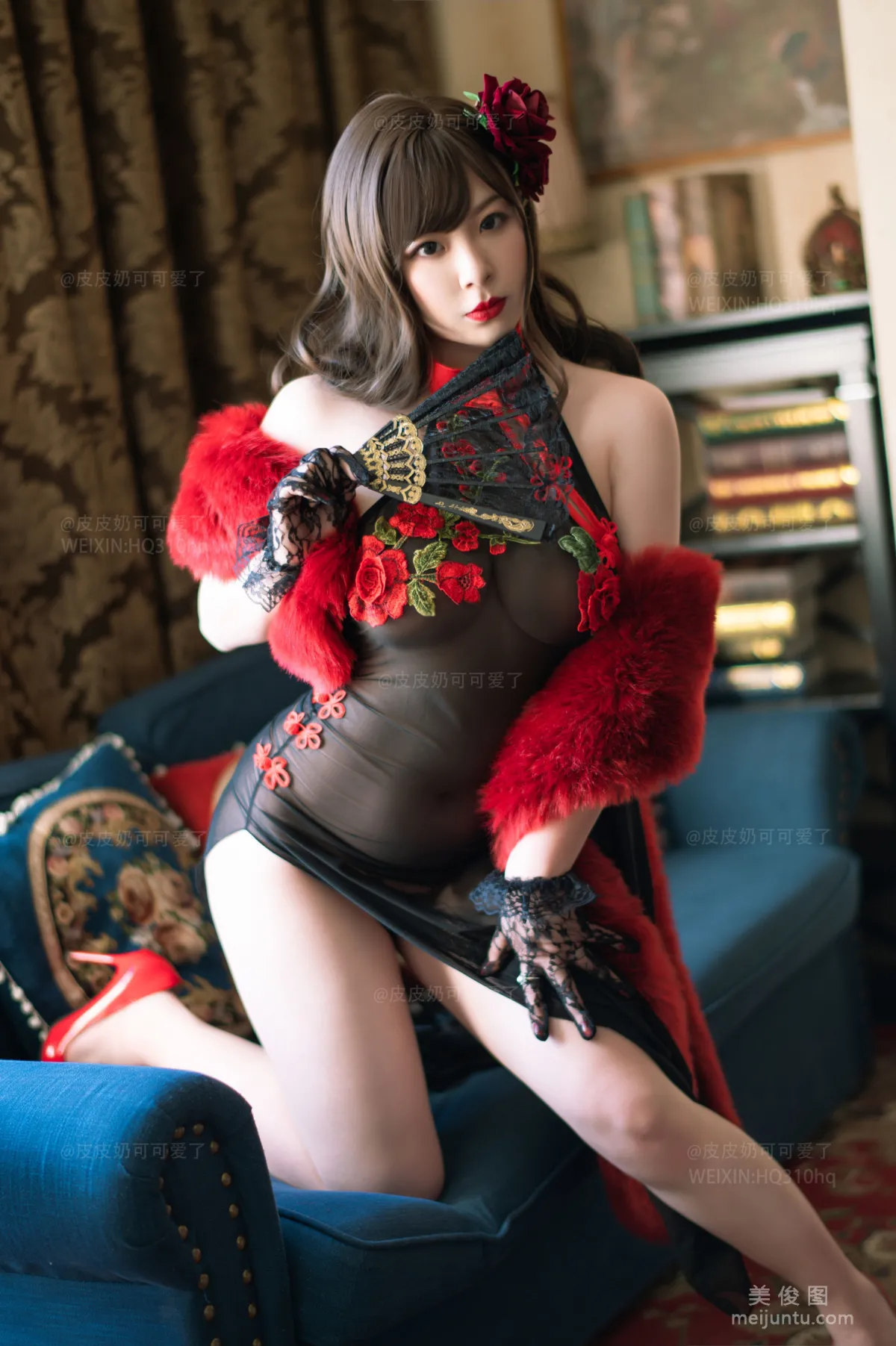 [美女Coser] 皮皮奶可可爱了啦 《玫瑰》 写真集34