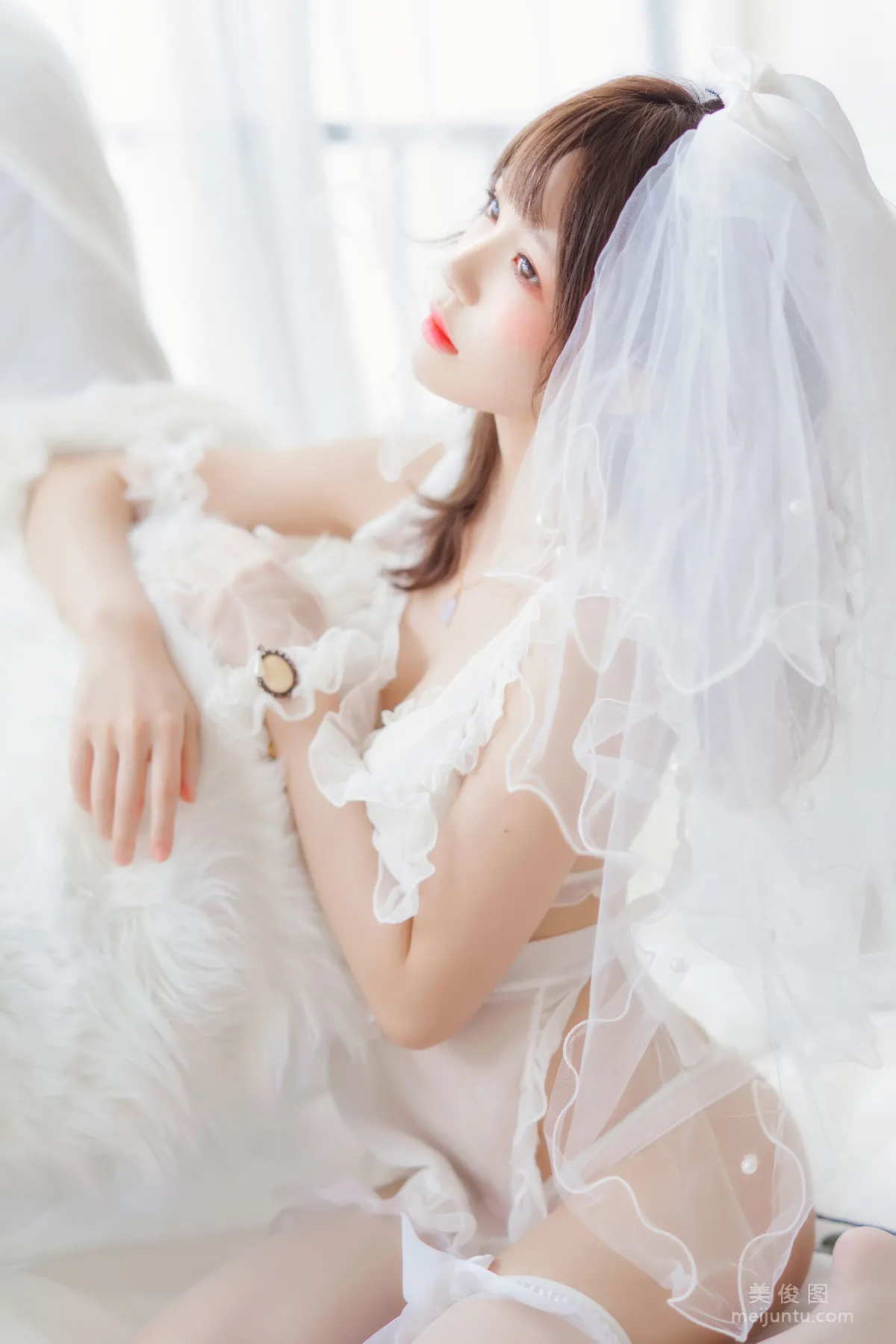 [美女Coser] 桜桃喵 《轻纱01》 写真集12