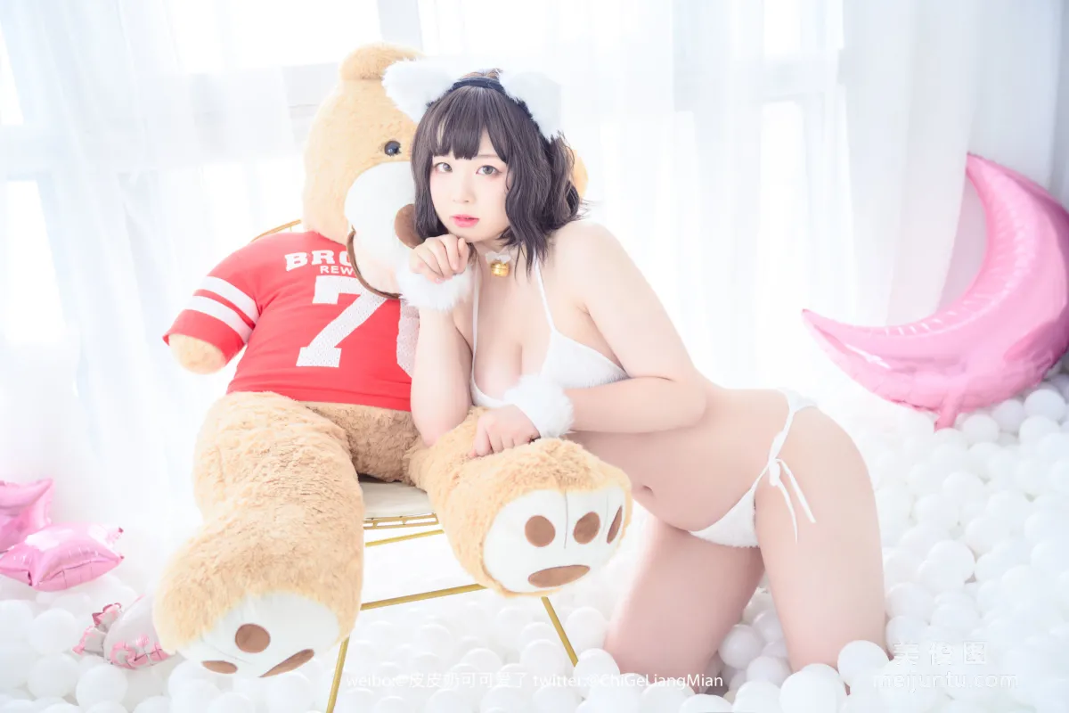 [美女Coser] 皮皮奶可可爱了啦 《白猫》 写真集48