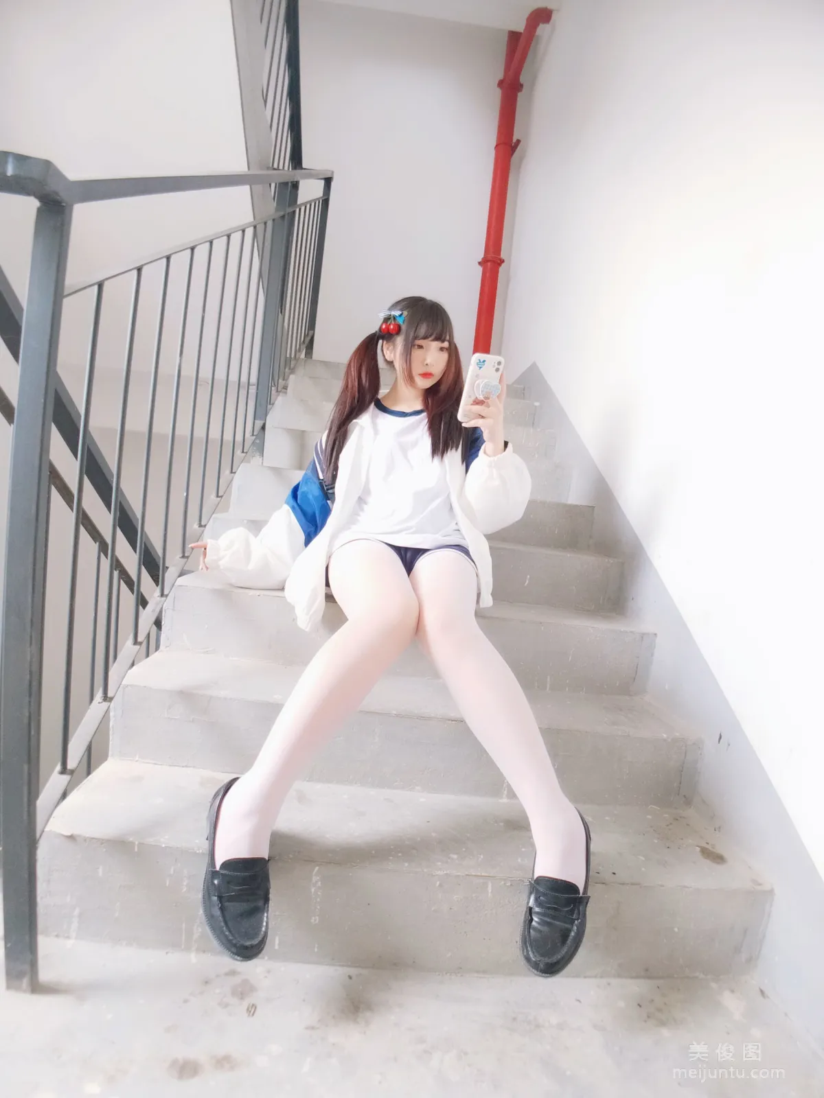 二次元美女古川kagura 《白丝体操运动服》 写真集25