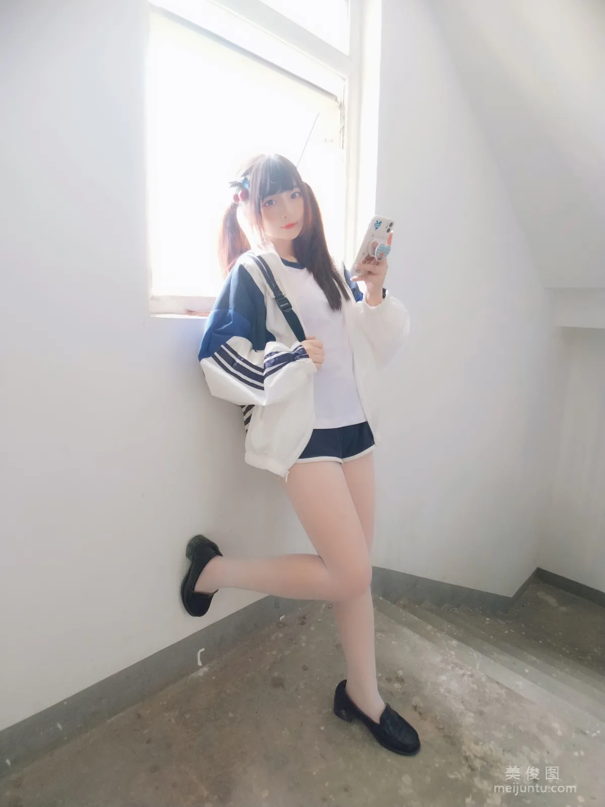 二次元美女古川kagura 《白丝体操运动服》 写真集17