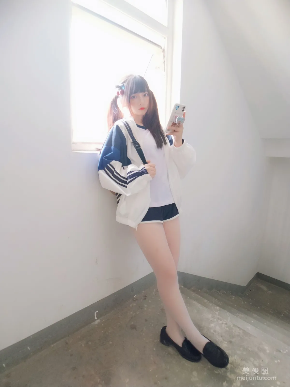 二次元美女古川kagura 《白丝体操运动服》 写真集18