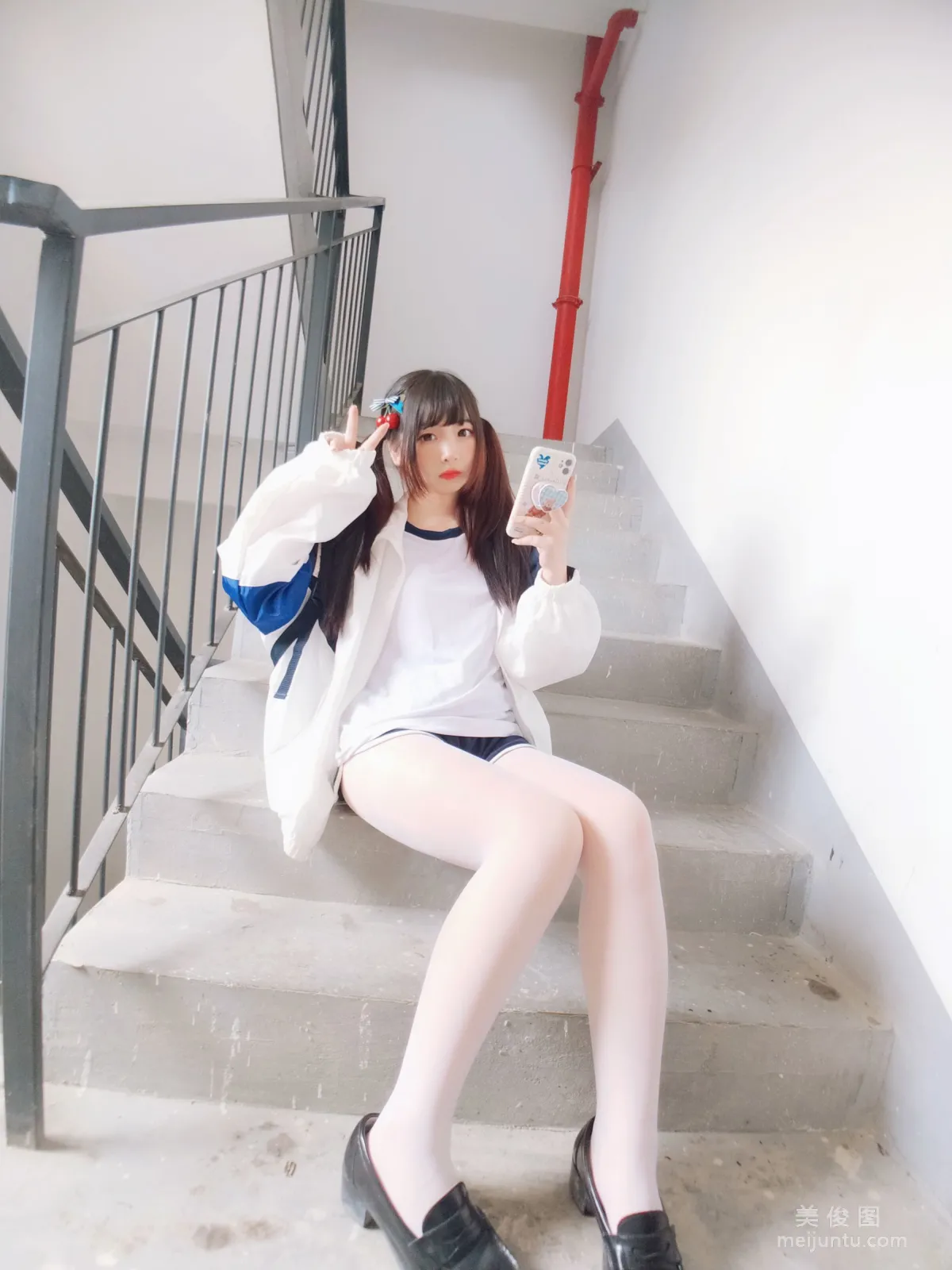 二次元美女古川kagura 《白丝体操运动服》 写真集20