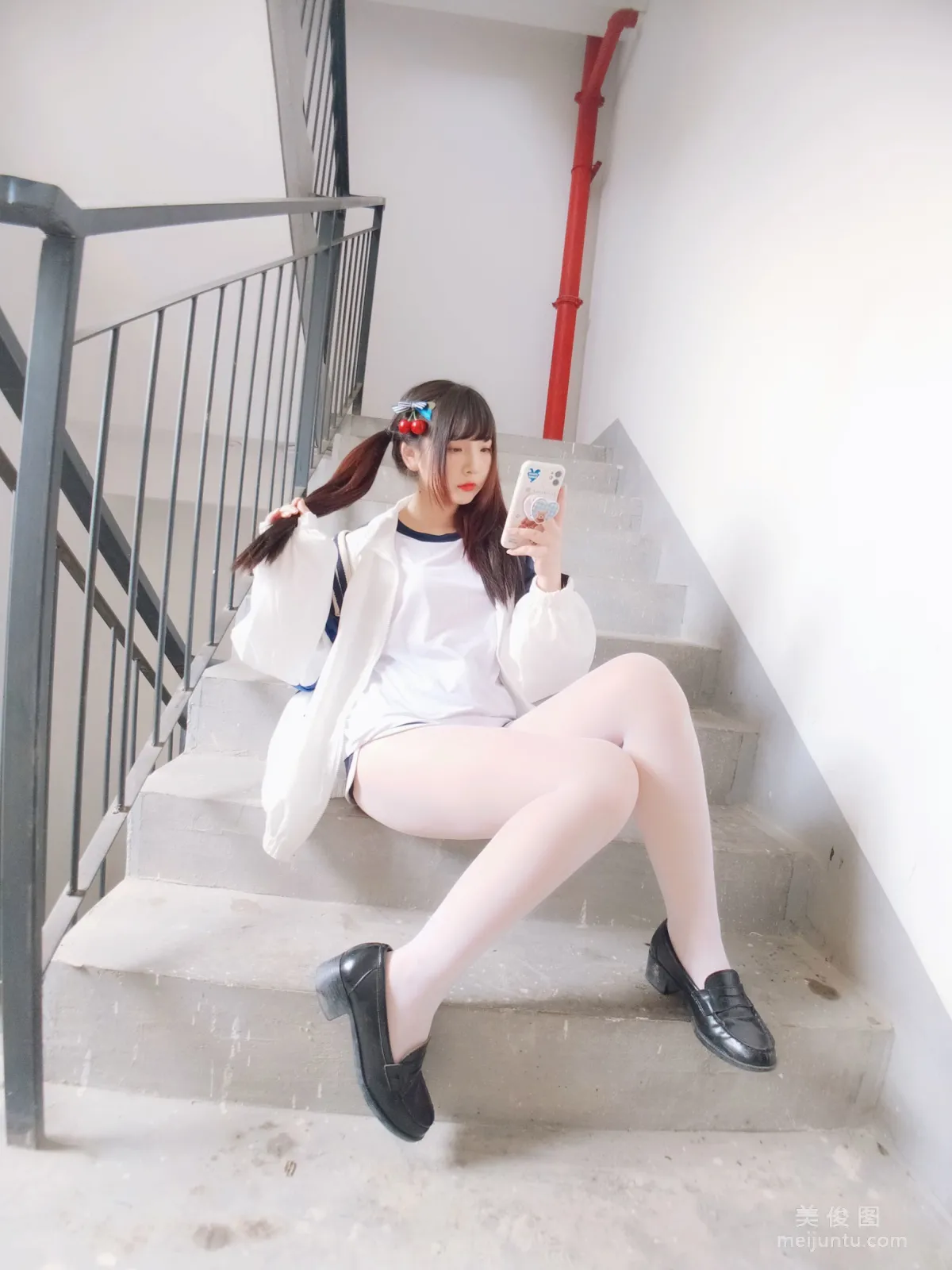 二次元美女古川kagura 《白丝体操运动服》 写真集23