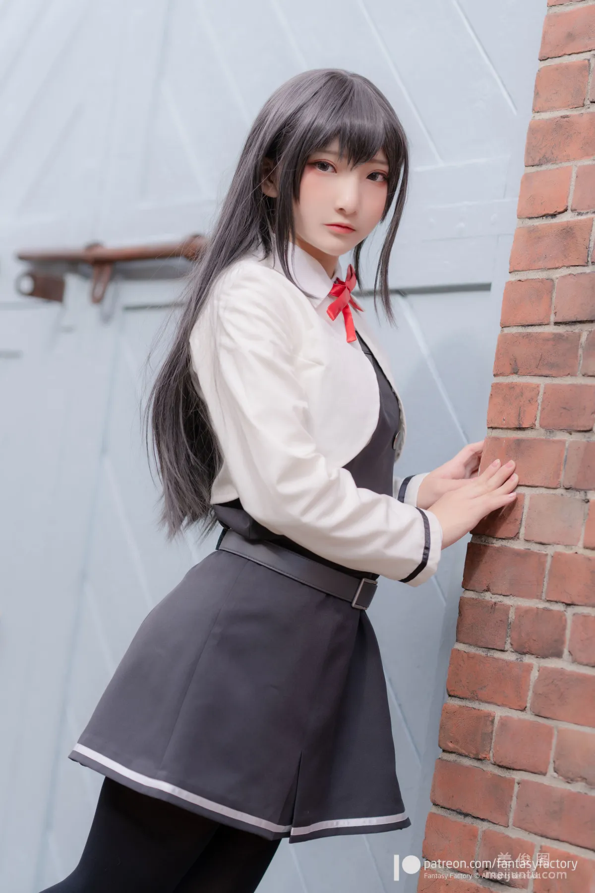 [Fantasy Factory] 小丁Cosplay 2020.01 《黑丝 和服 JK》 写真集16