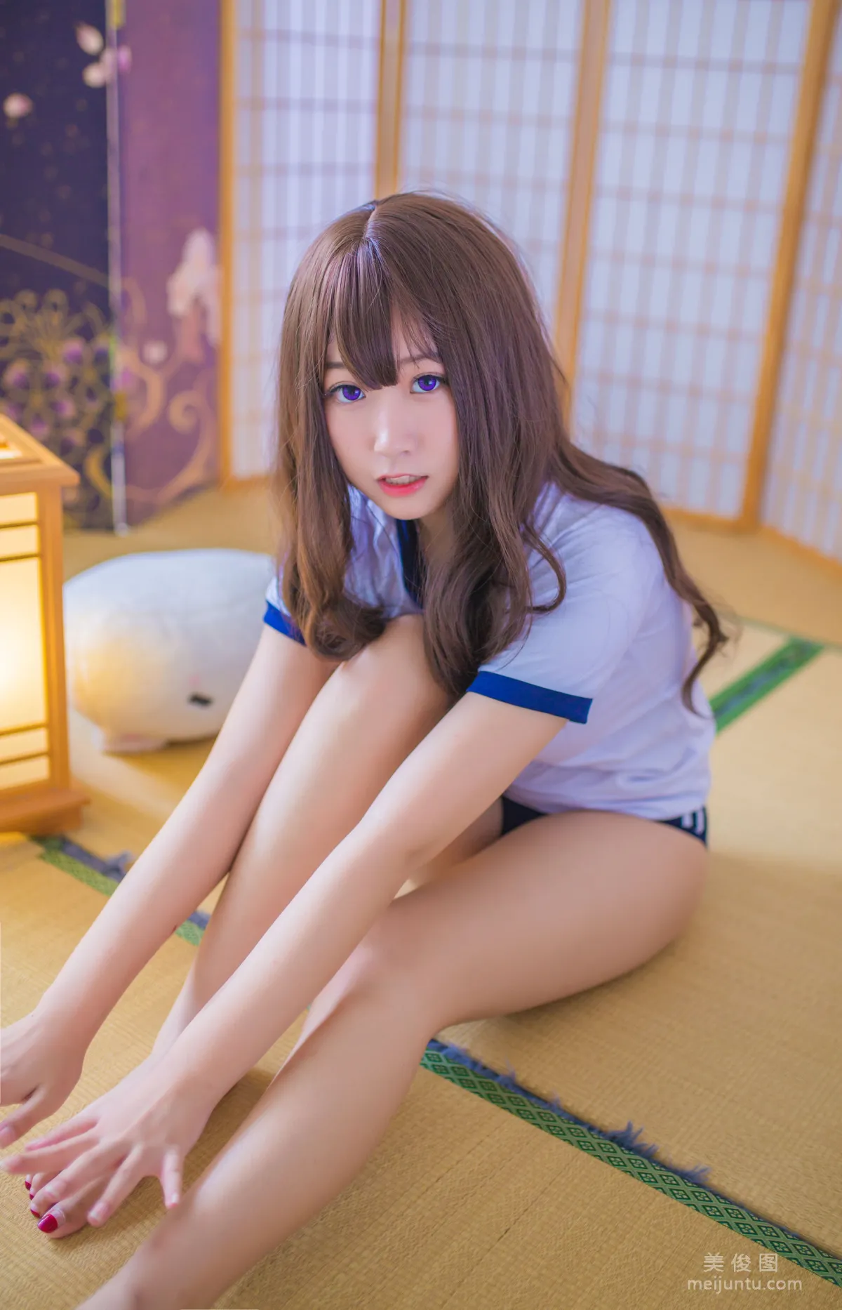[COS福利] 巨乳猫九酱Sakura 《体操服》 写真集9