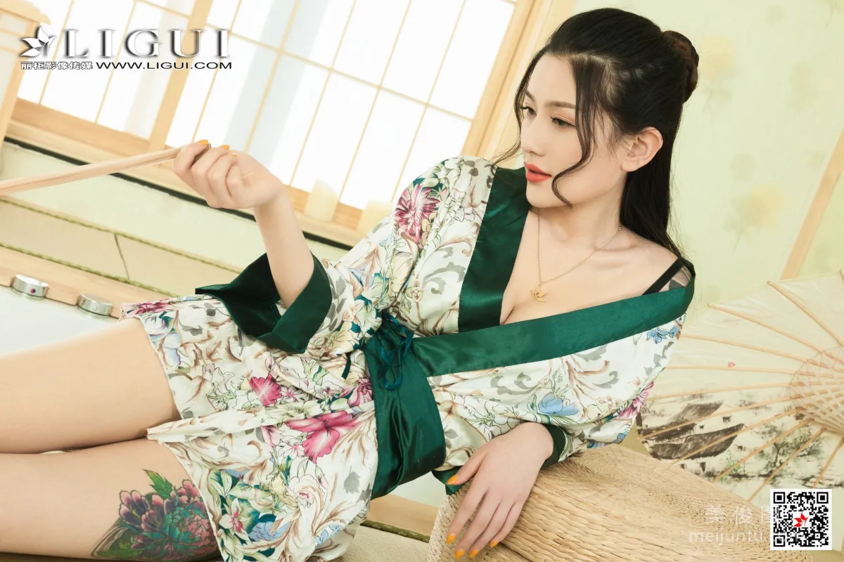 [丽柜Ligui] Model 甜甜 《和服睡衣》 写真集66