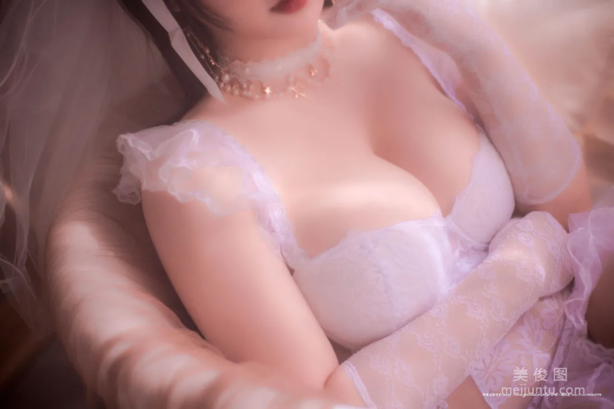 [Cosplay] 皮皮奶可可爱了啦 - 朦胧婚纱66