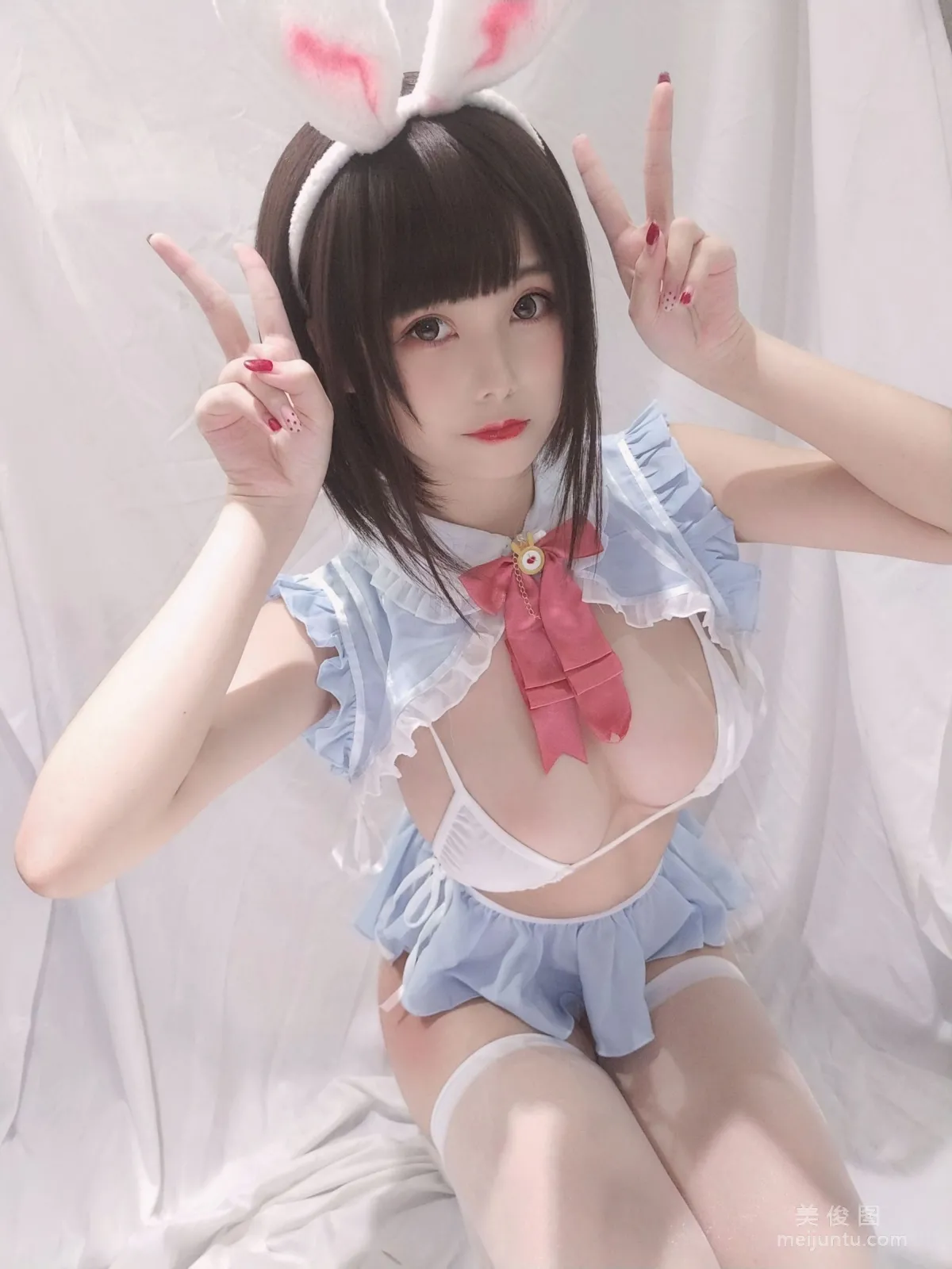 [Cosplay] 萌系小姐姐蜜汁猫裘 - 小白兔自拍7