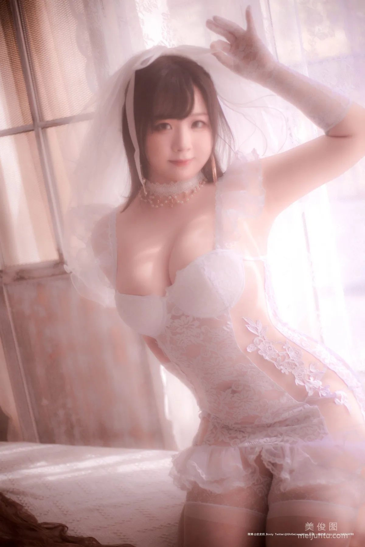 [Cosplay] 皮皮奶可可爱了啦 - 朦胧婚纱38