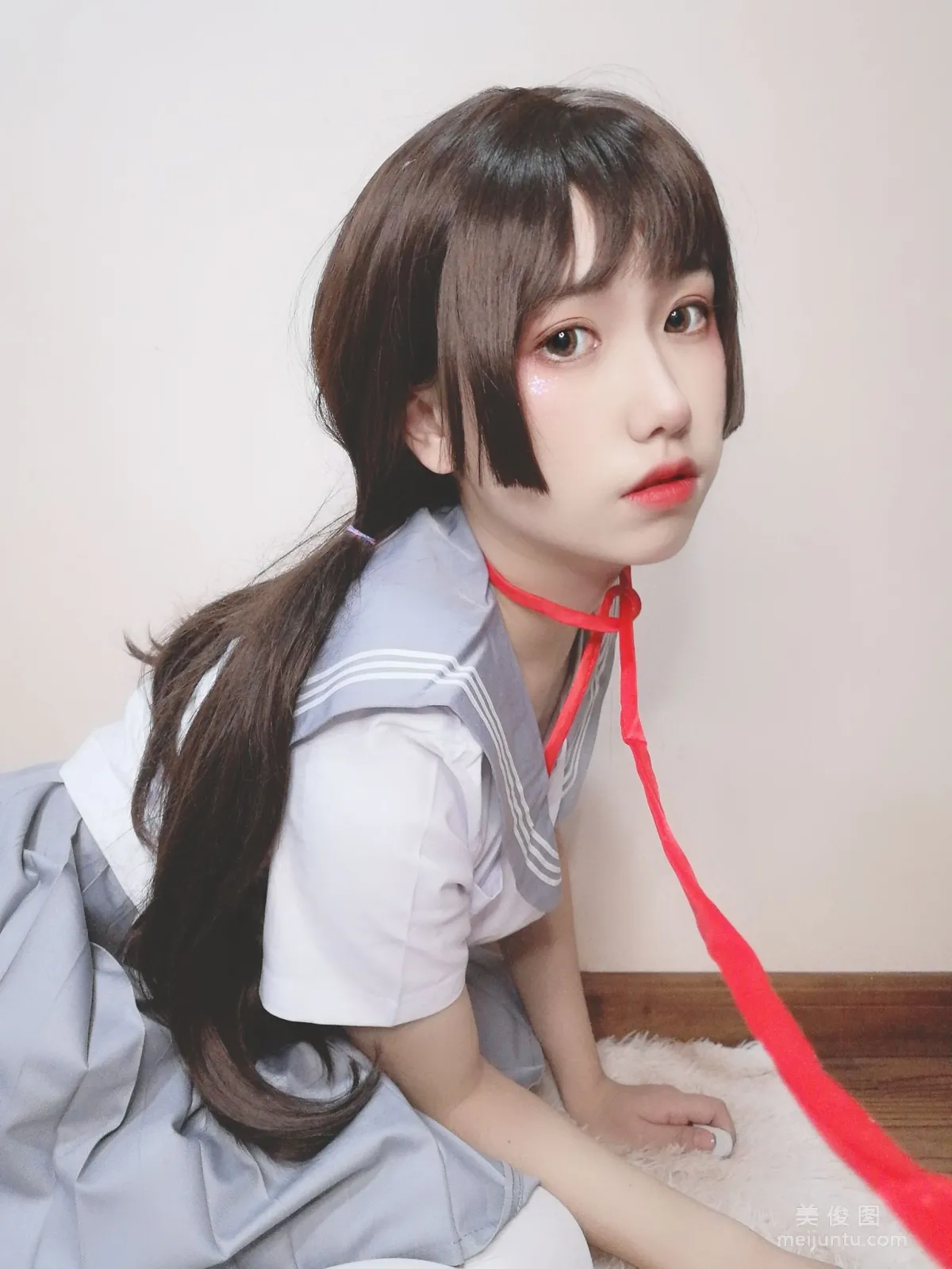 [Cosplay] 芋圆侑子SJ_ - 白丝jk33