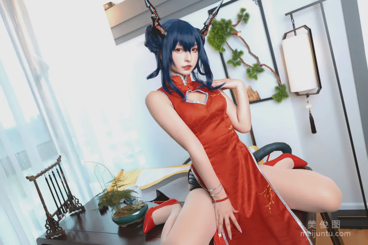 [Cosplay] 神楽坂真冬 - 旗袍魔女 写真集31