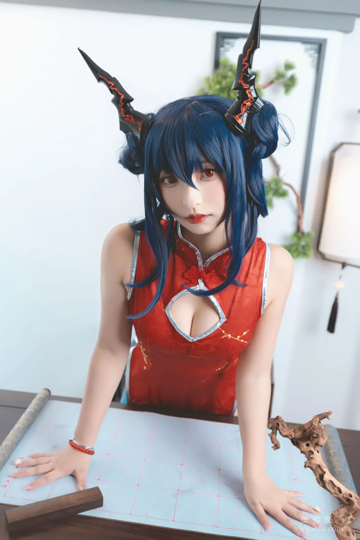 [Cosplay] 神楽坂真冬 - 旗袍魔女 写真集19