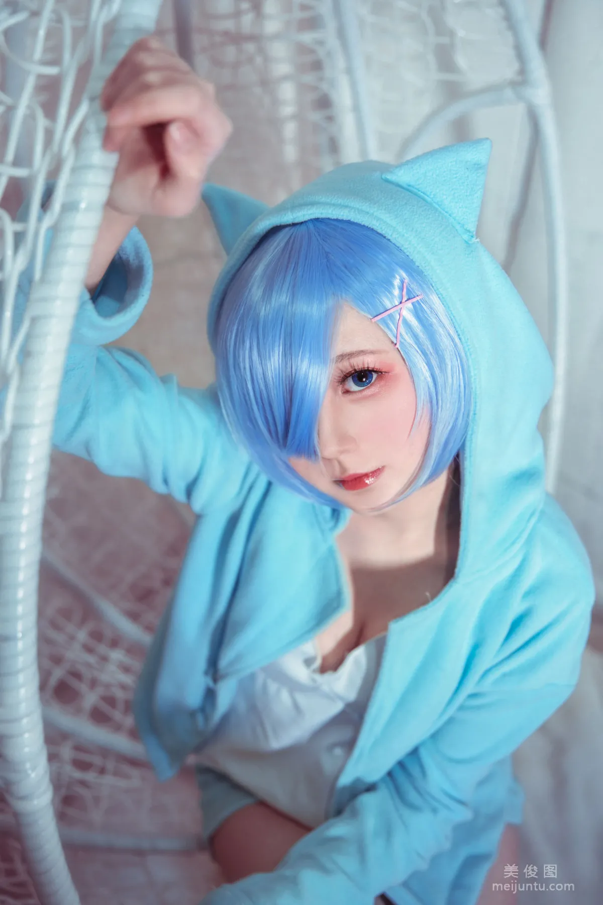 [Cosplay] 动漫博主弦音sic - RE从零开始的异世界生活 蕾姆猫咪睡衣5