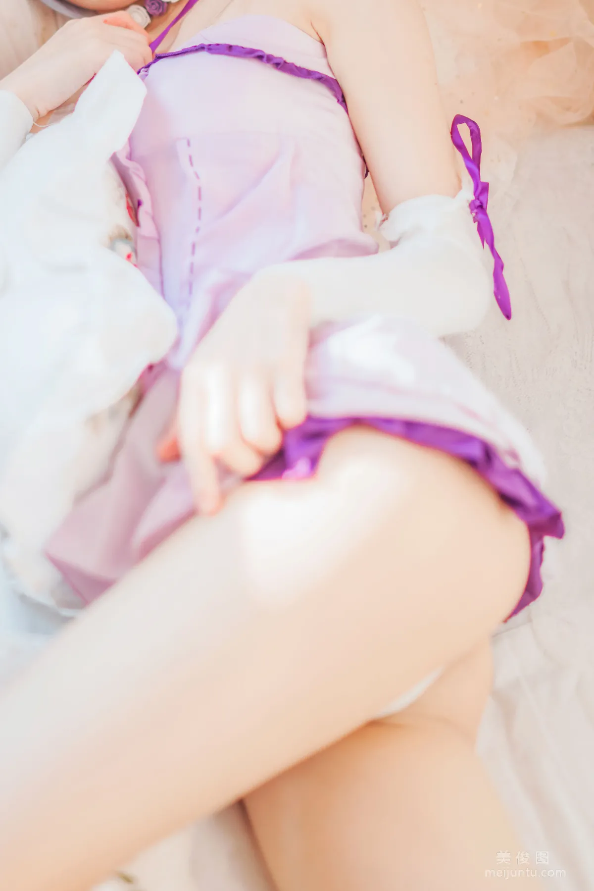 [Cosplay] 蠢沫沫 - 蕾姆小睡裙35