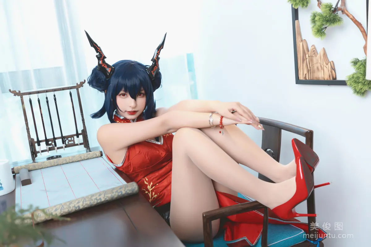 [Cosplay] 神楽坂真冬 - 旗袍魔女 写真集9