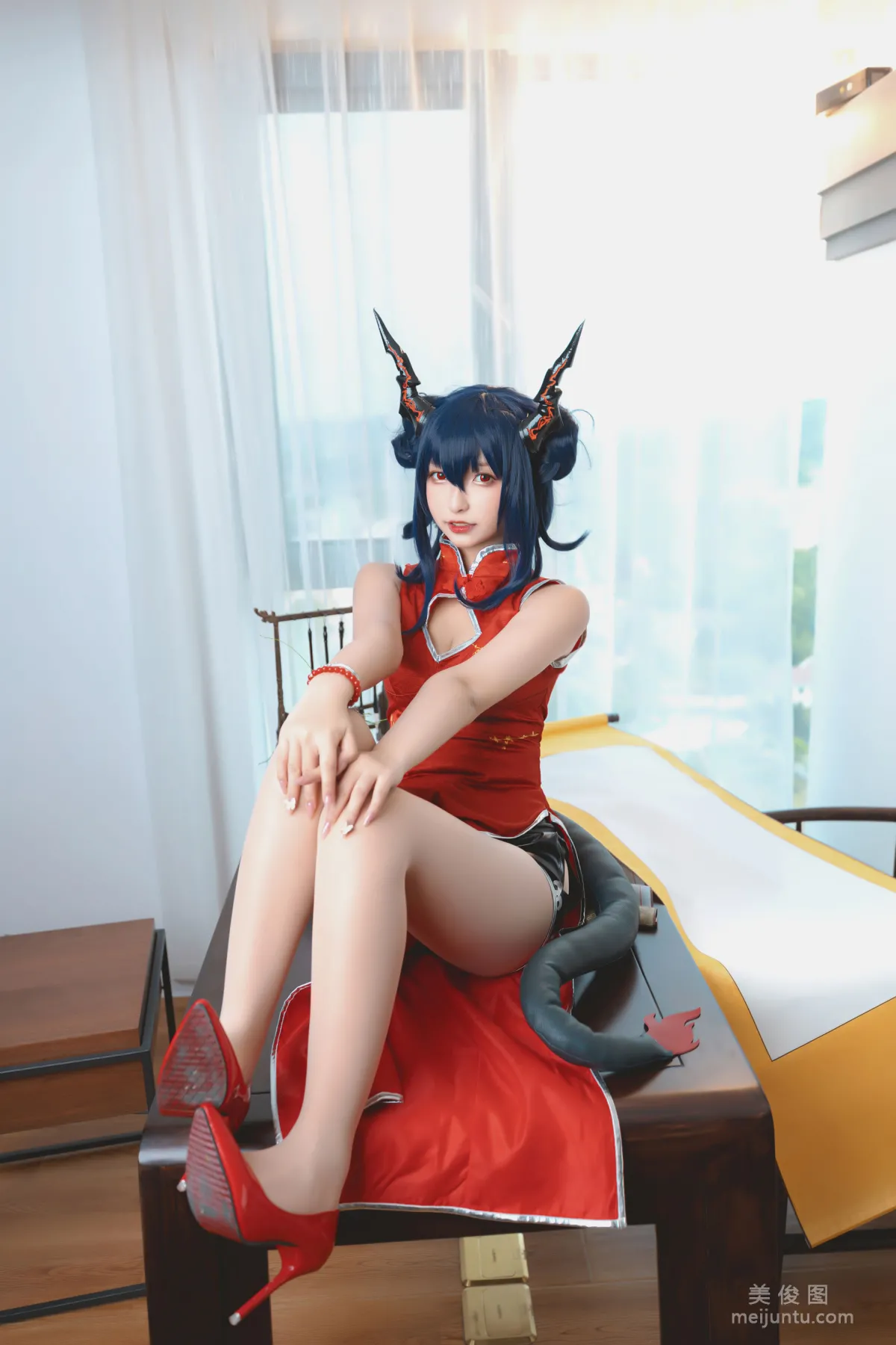 [Cosplay] 神楽坂真冬 - 旗袍魔女 写真集25