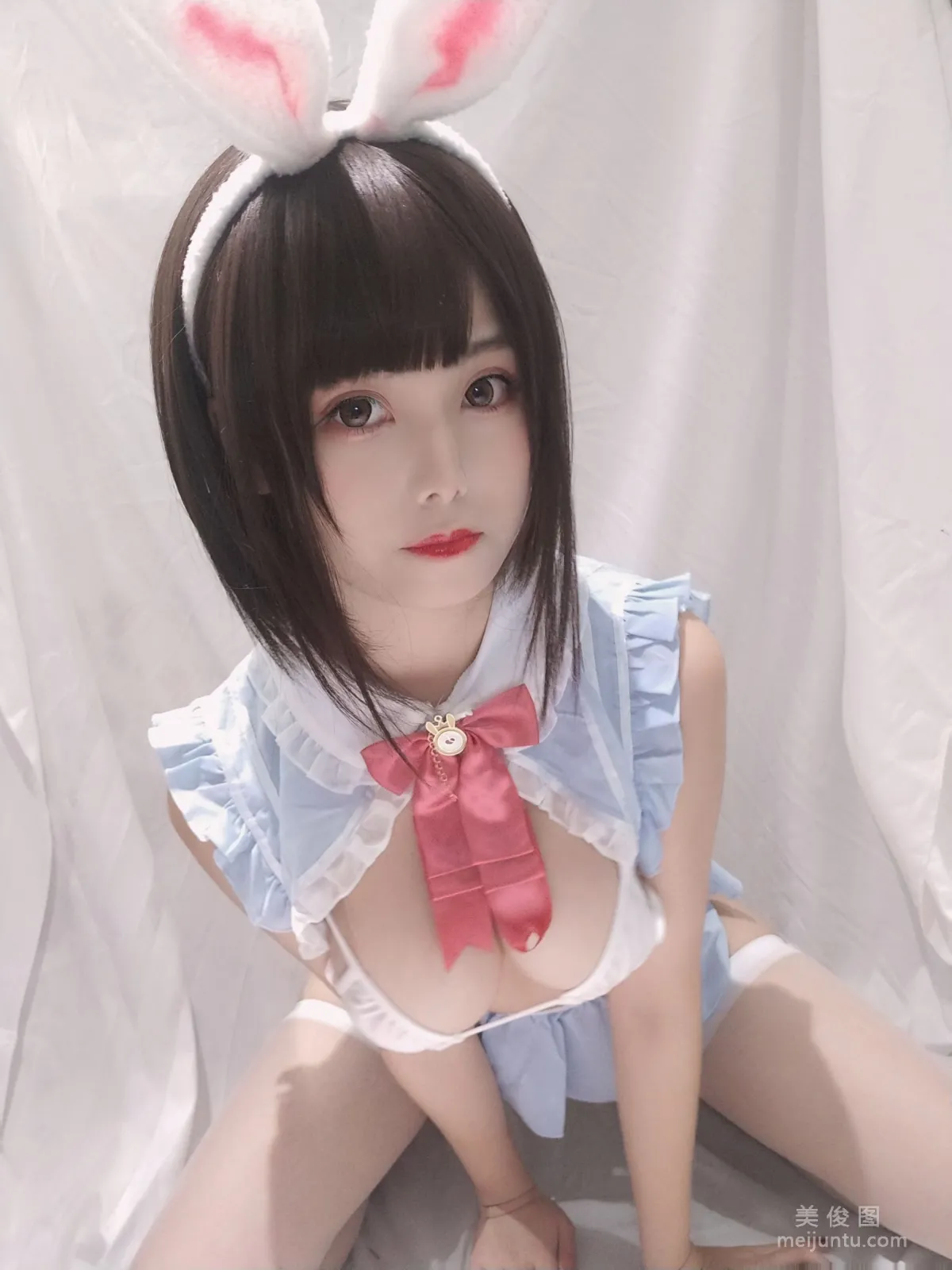 [Cosplay] 萌系小姐姐蜜汁猫裘 - 小白兔自拍8