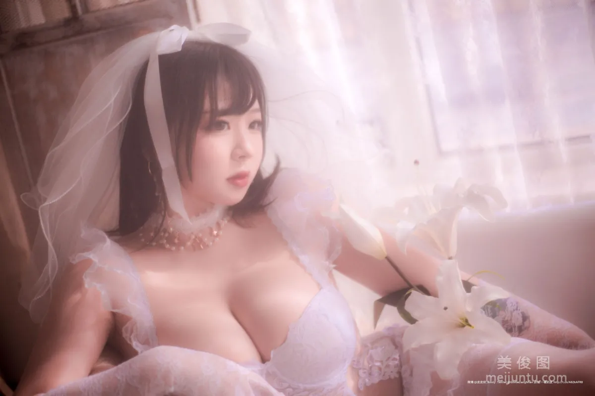 [Cosplay] 皮皮奶可可爱了啦 - 朦胧婚纱60