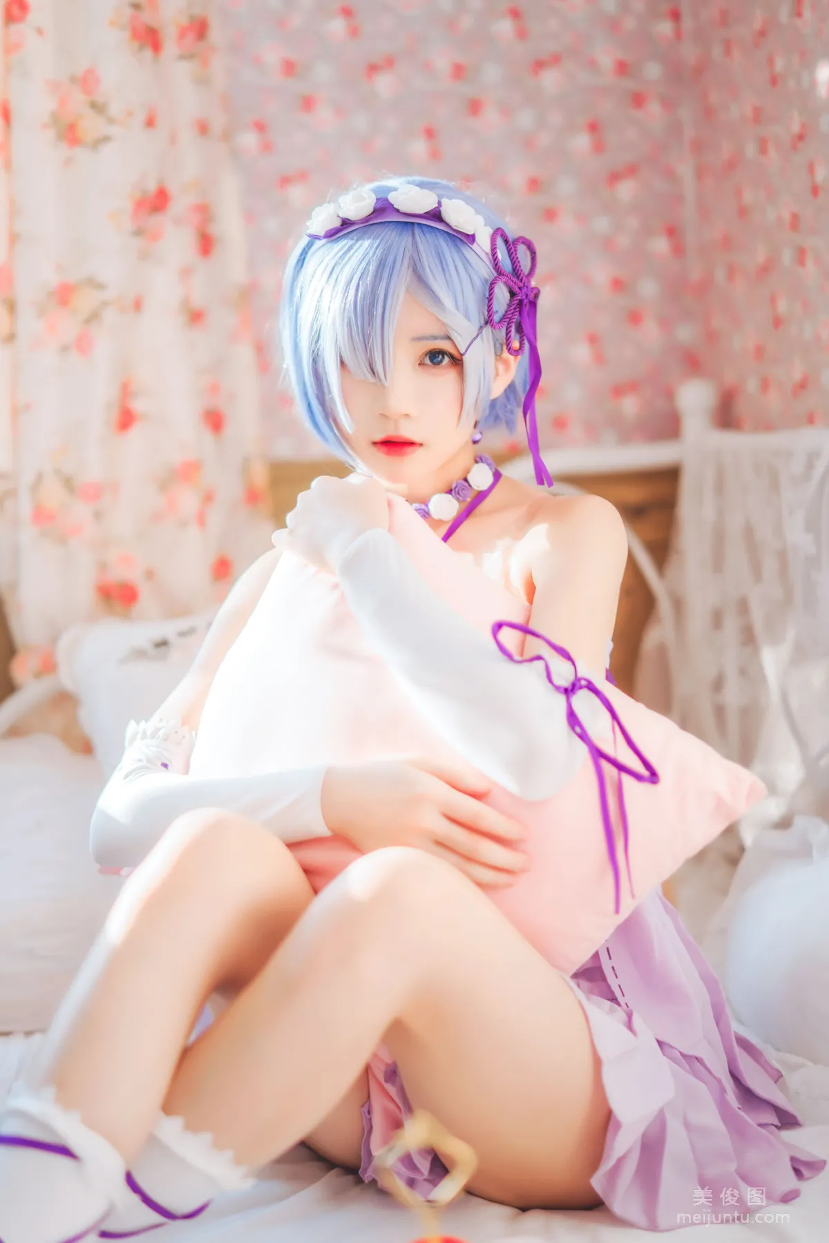 [Cosplay] 蠢沫沫 - 蕾姆小睡裙19