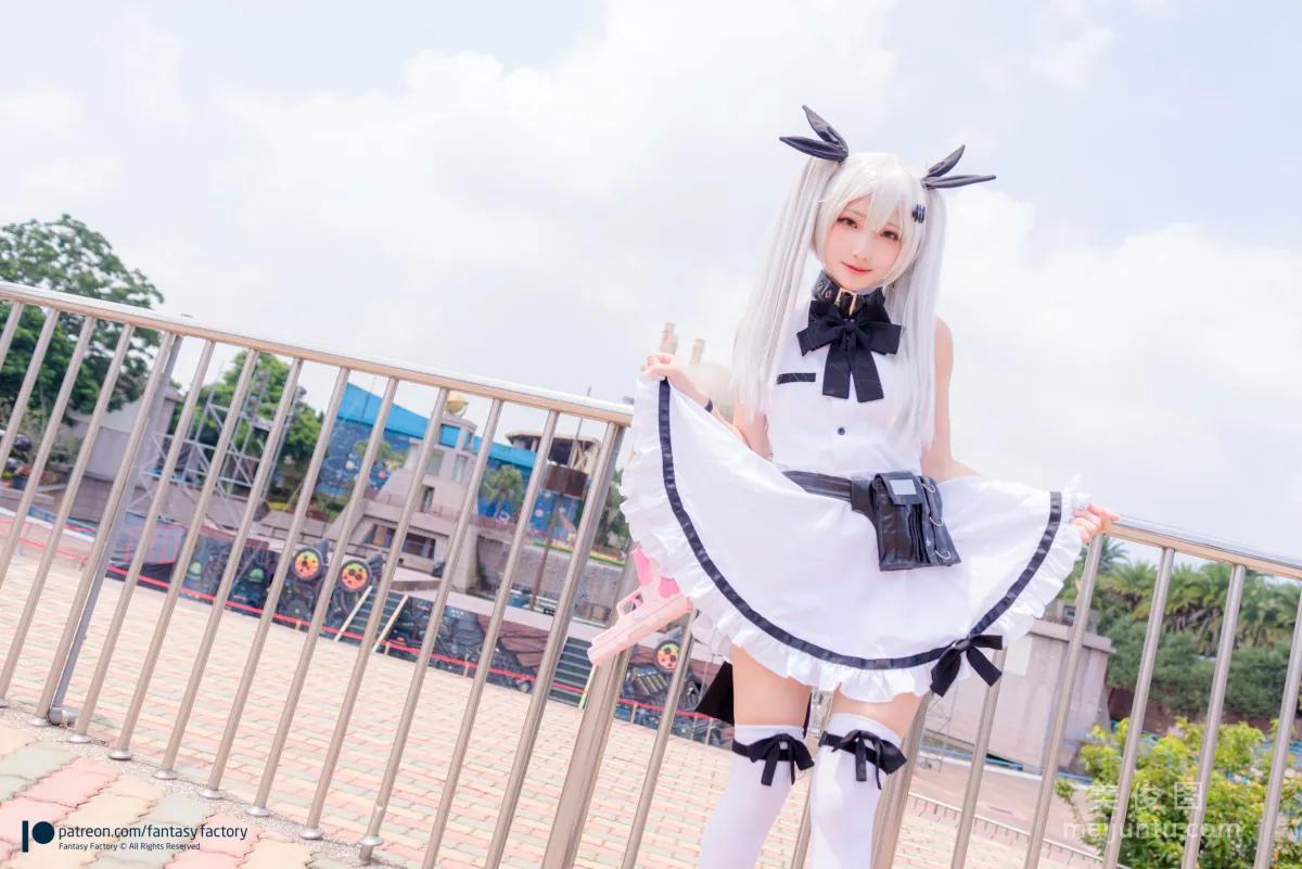 [Cosplay] 小丁 《Fantasy Factory》  黑白 薄纱 网袜 写真集11