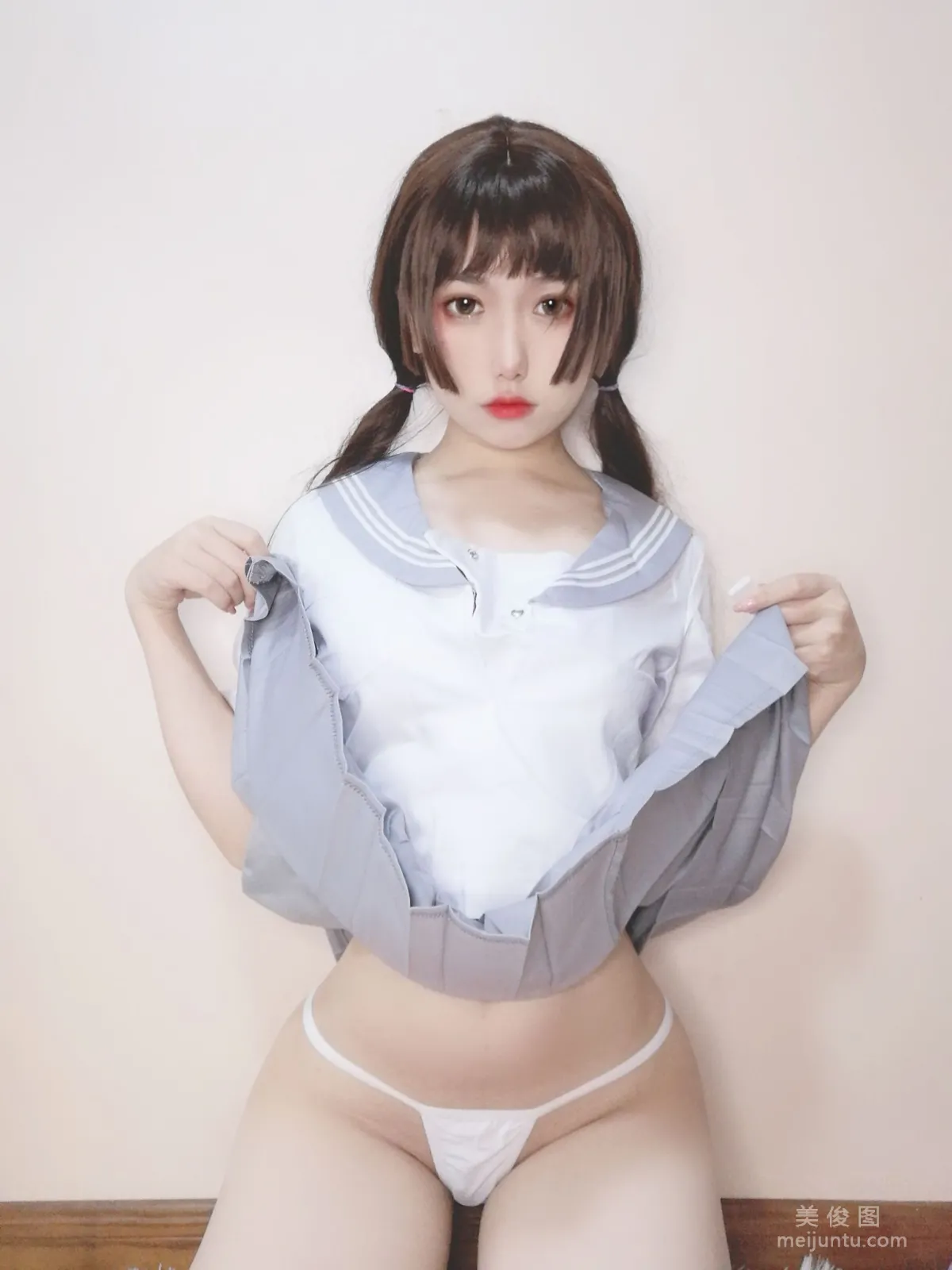 [Cosplay] 芋圆侑子SJ_ - 白丝jk25