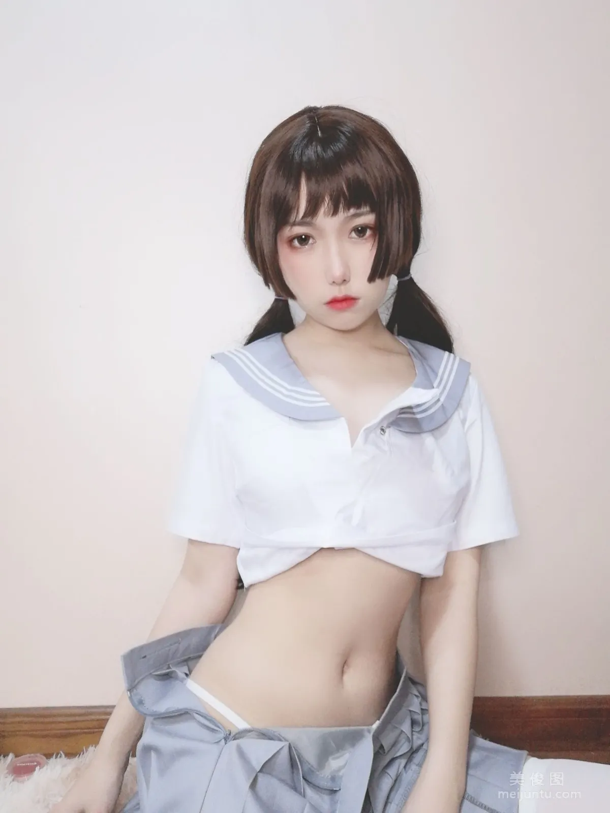 [Cosplay] 芋圆侑子SJ_ - 白丝jk50