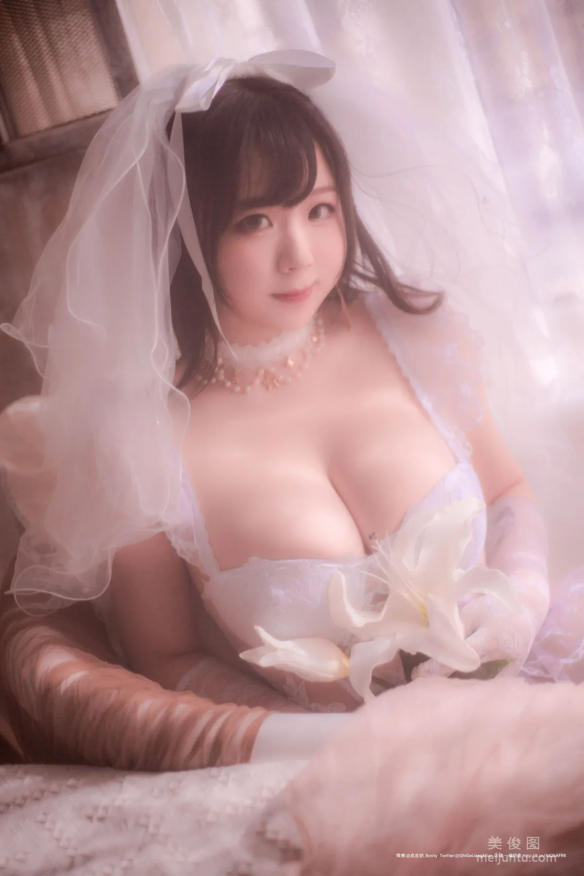 [Cosplay] 皮皮奶可可爱了啦 - 朦胧婚纱58