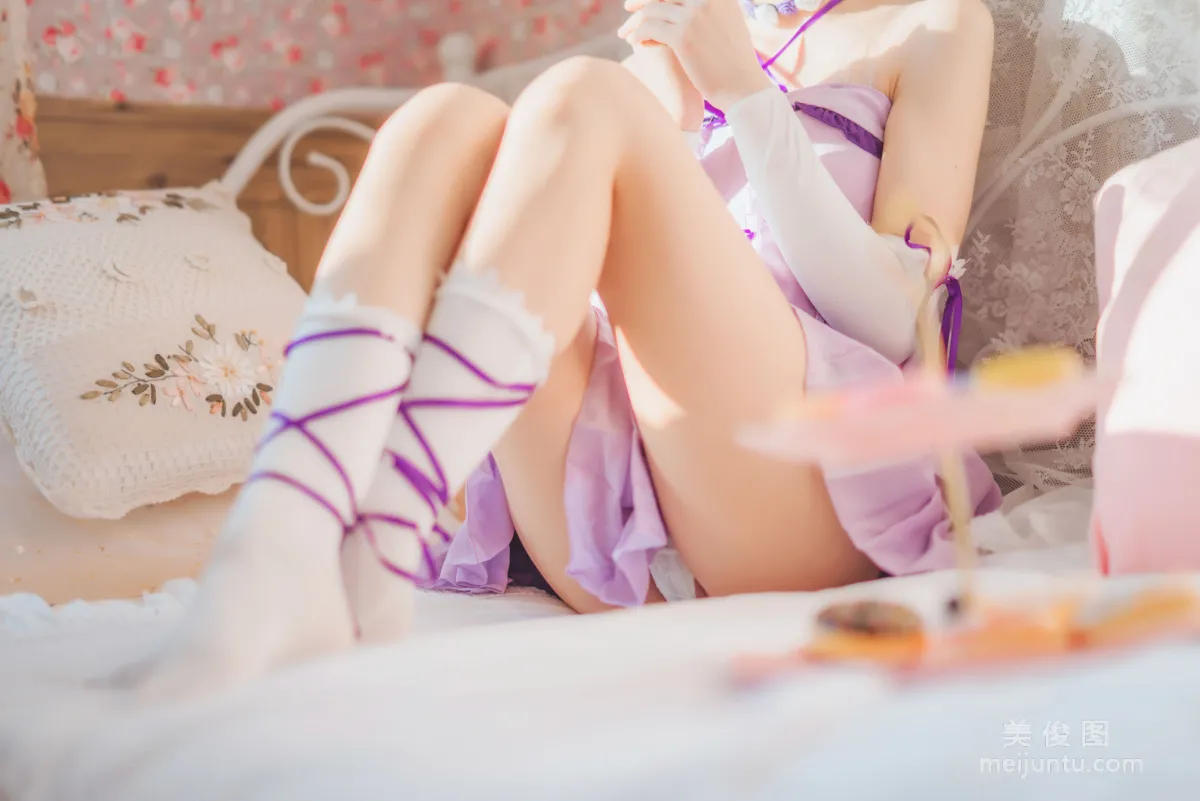 [Cosplay] 蠢沫沫 - 蕾姆小睡裙15