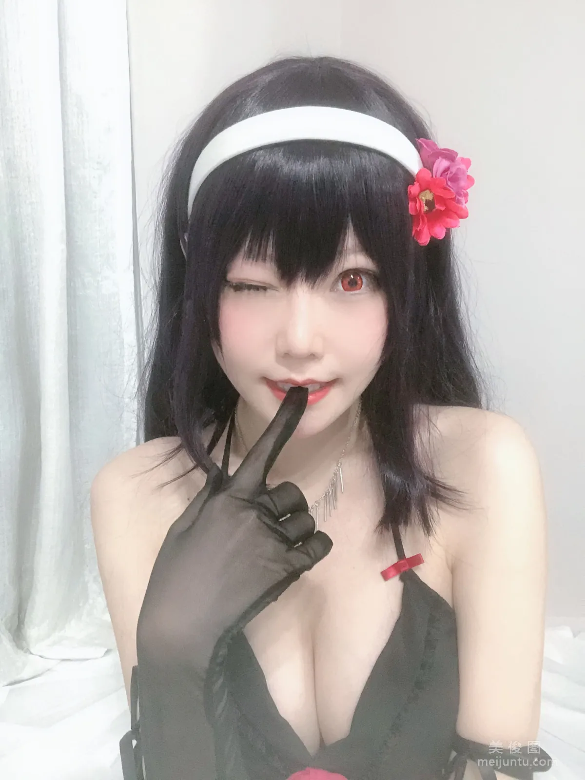 [Cosplay] 香草喵露露 - 诗羽学姐睡衣32