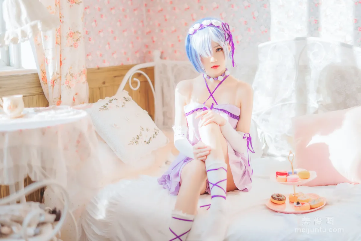 [Cosplay写真] 桜桃喵 - 蕾姆小睡裙6