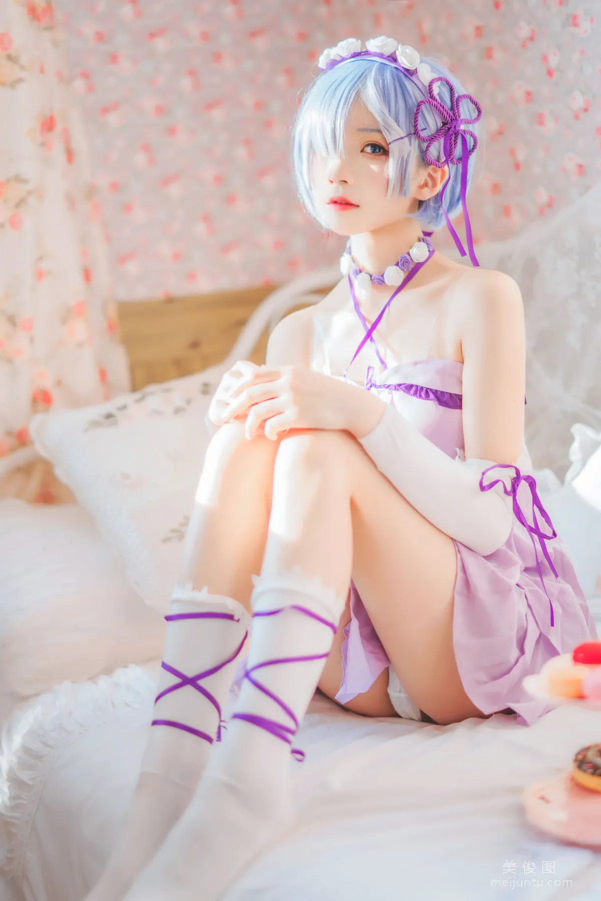 [Cosplay写真] 桜桃喵 - 蕾姆小睡裙10