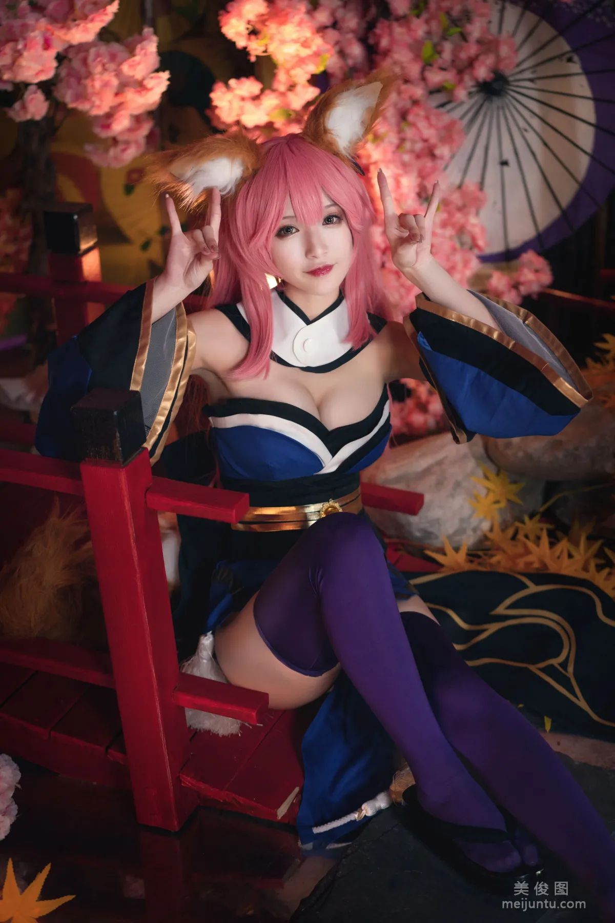 [Cosplay] 动漫博主铁板烧鬼舞w - 玉藻前 原皮24