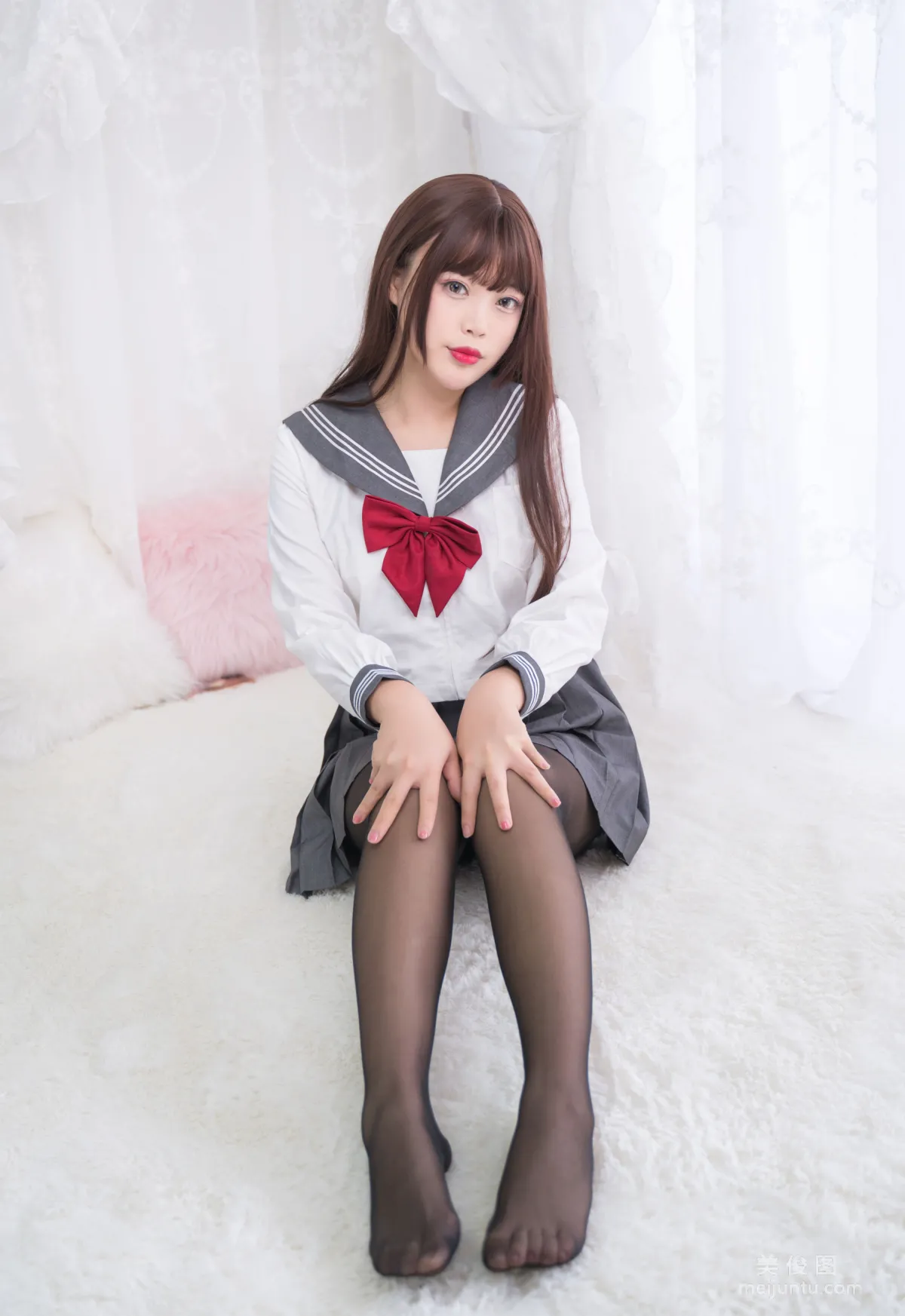 [Cosplay] 萌系小姐姐-白烨- - 黑丝制服少女 写真集59